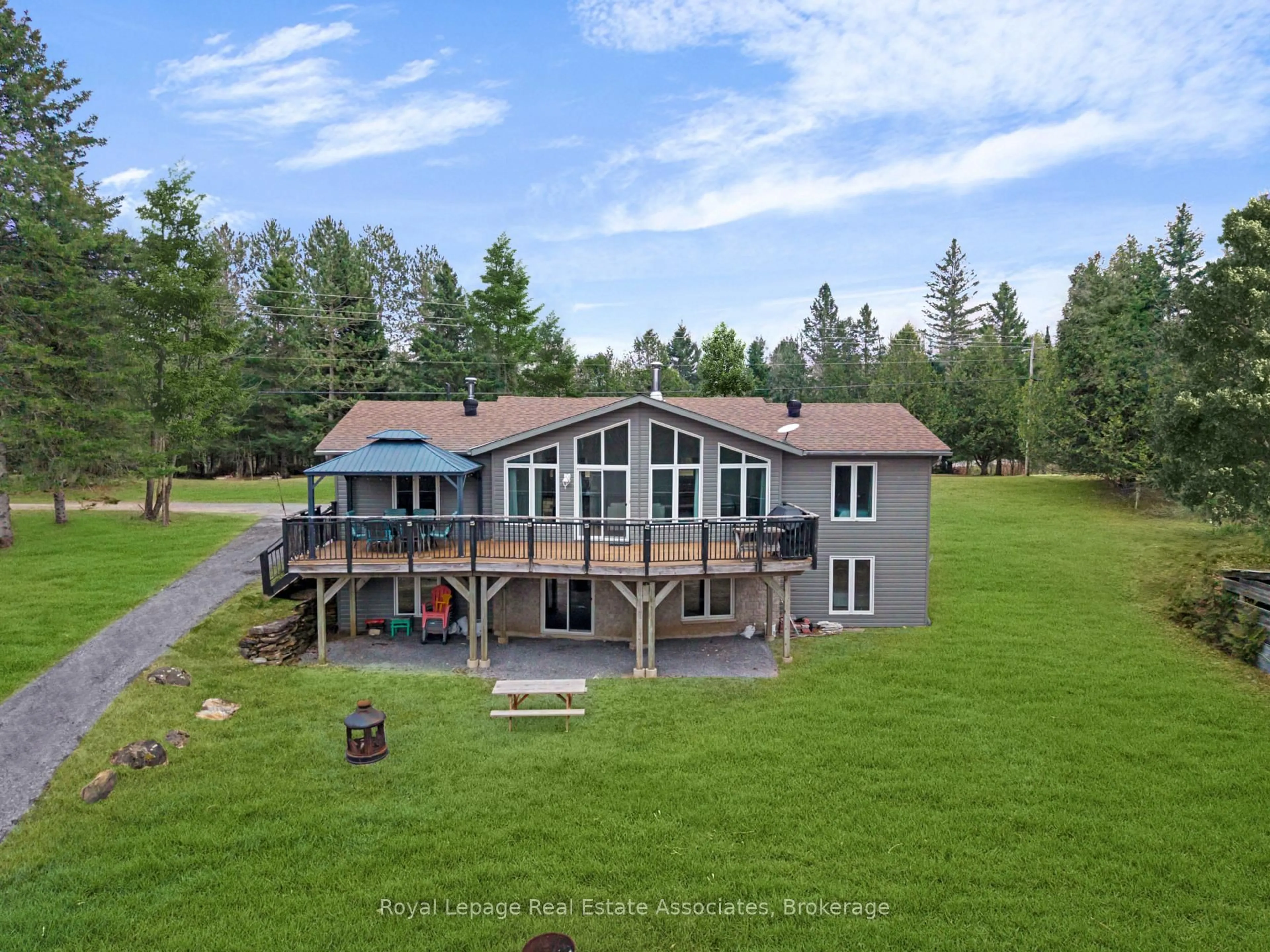 A pic from outside/outdoor area/front of a property/back of a property/a pic from drone, water/lake/river/ocean view for 1713 Weslemkoon Lake Rd, Hastings Ontario K0L 1W0