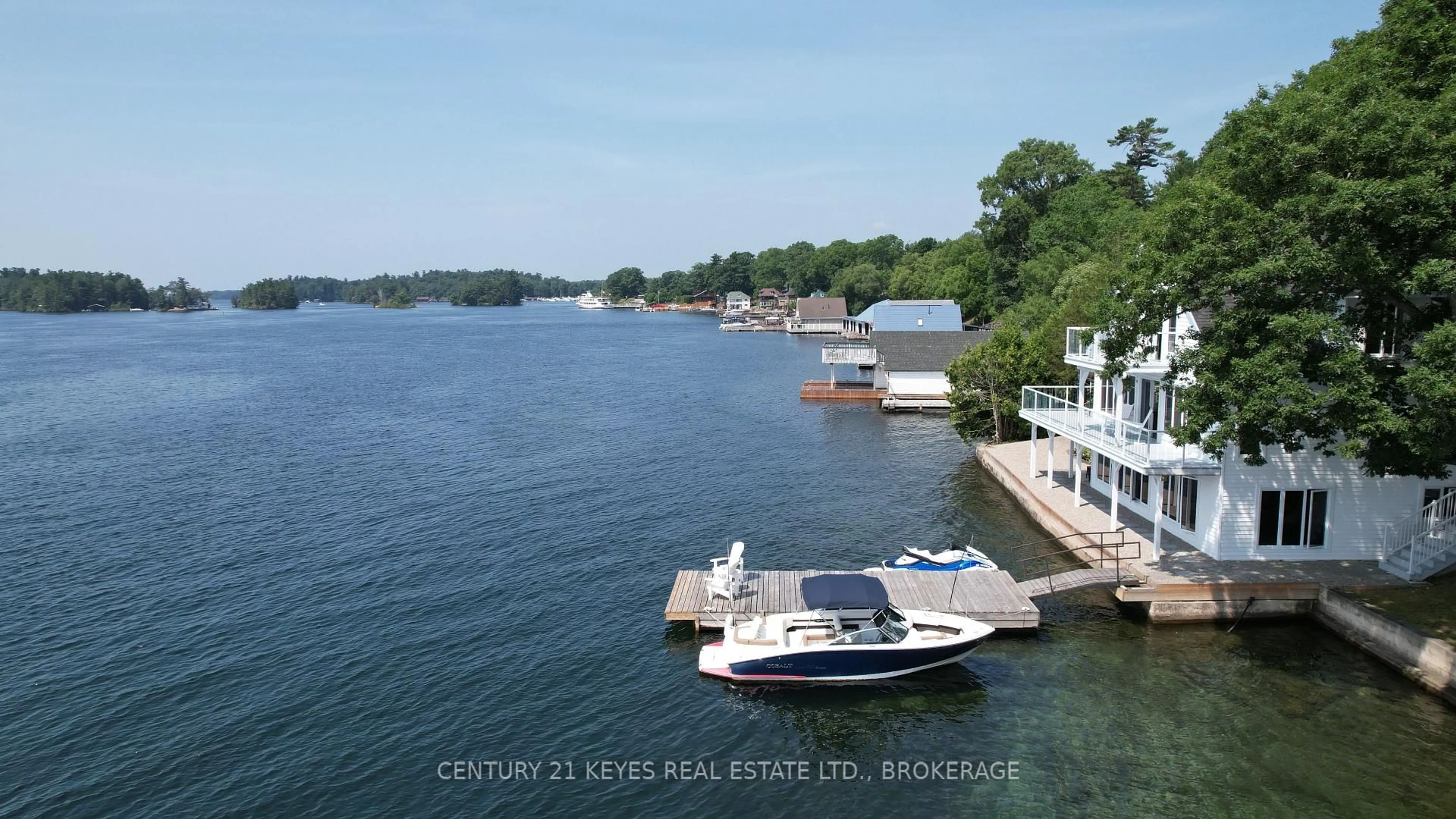 A pic from outside/outdoor area/front of a property/back of a property/a pic from drone, water/lake/river/ocean view for 207 Ivy Lea Rd, Leeds and the Thousand Islands Ontario K0E 1L0