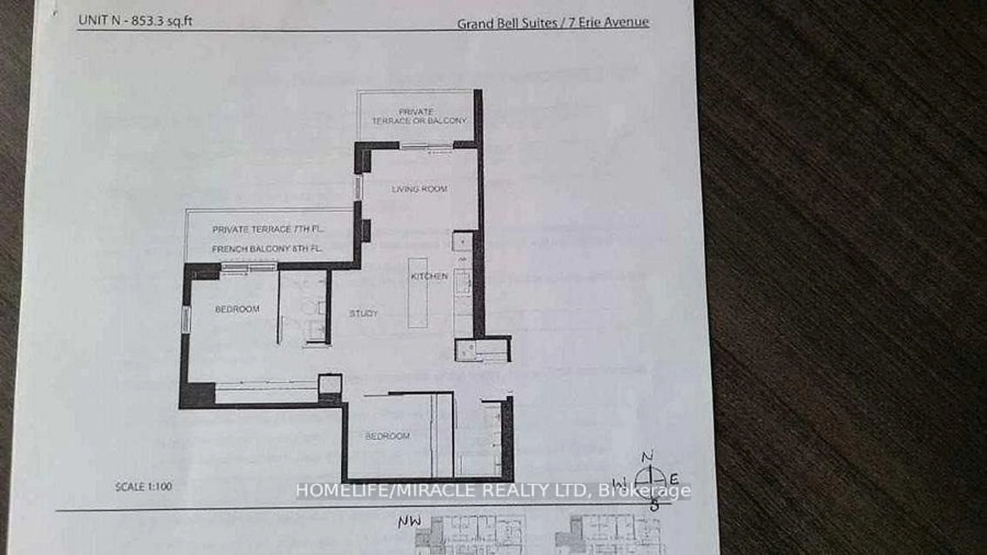 Floor plan for 7 Erie Ave #712, Brantford Ontario N3S 2E7