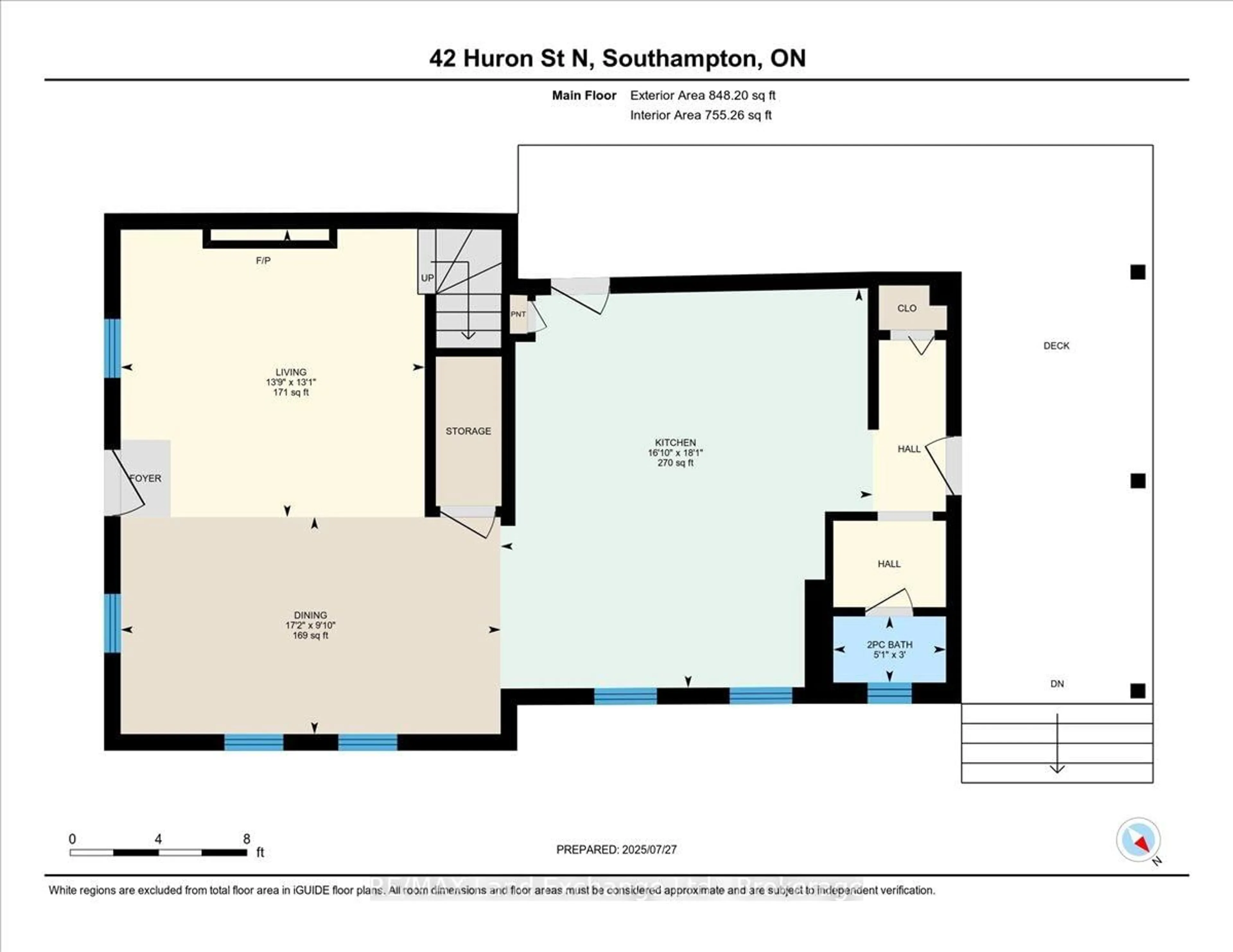 Floor plan for 42 Huron St, Saugeen Shores Ontario N0H 2L0