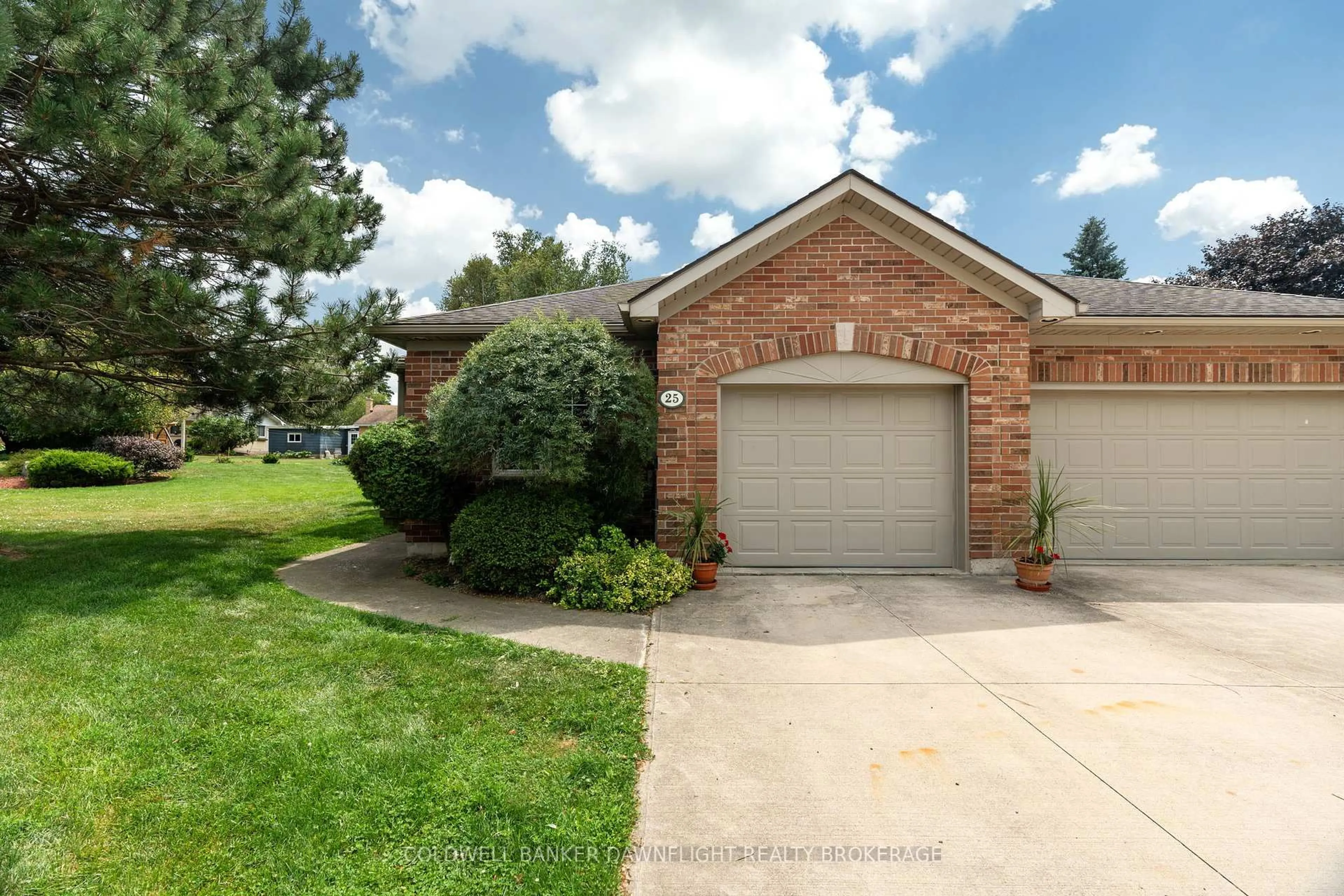 Home with brick exterior material, street for 25 Shadow Lane, South Huron Ontario N0M 1S1