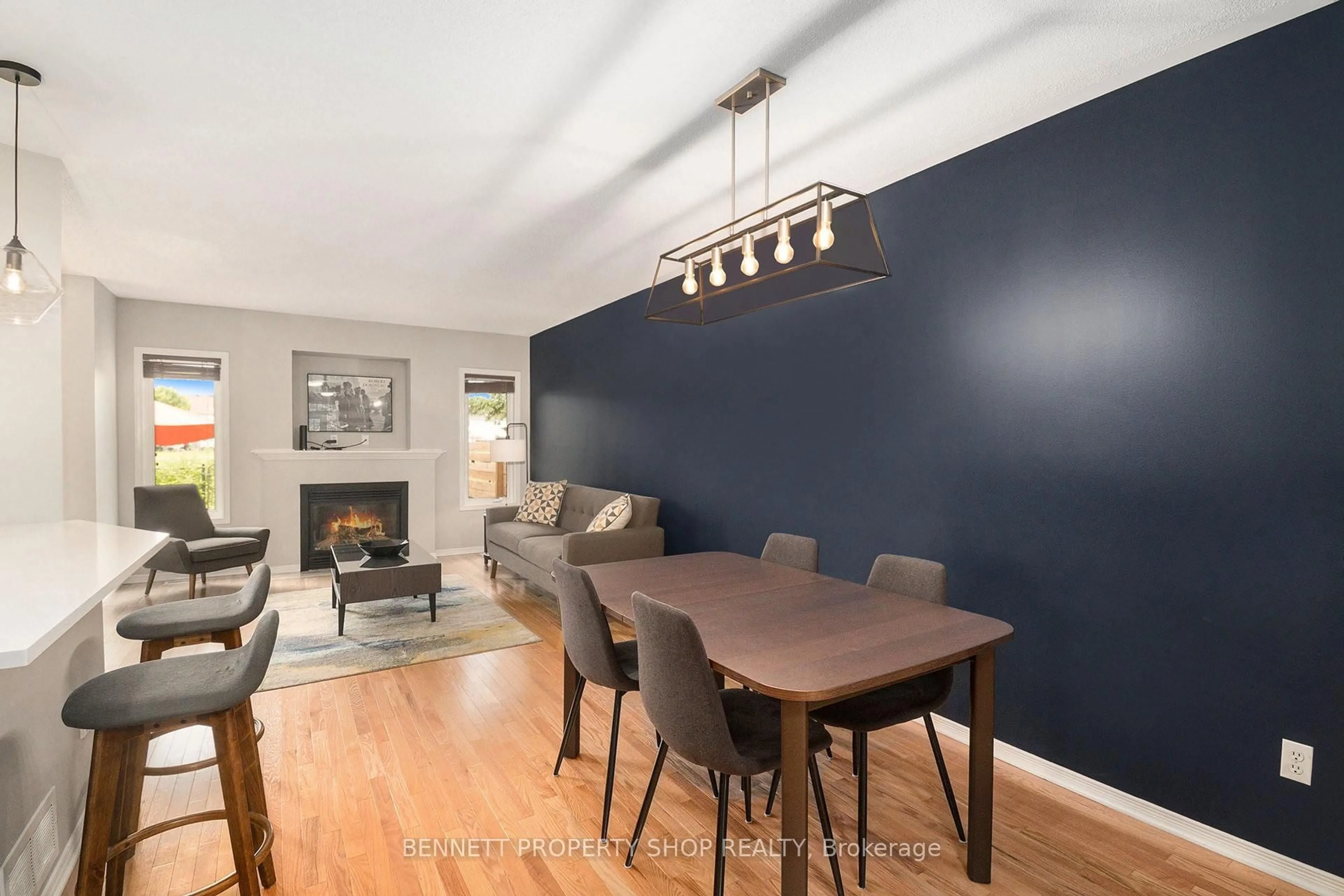 Dining room, wood/laminate floor for 2014 Winsome Terr, Orleans Ontario K4A 4Y4