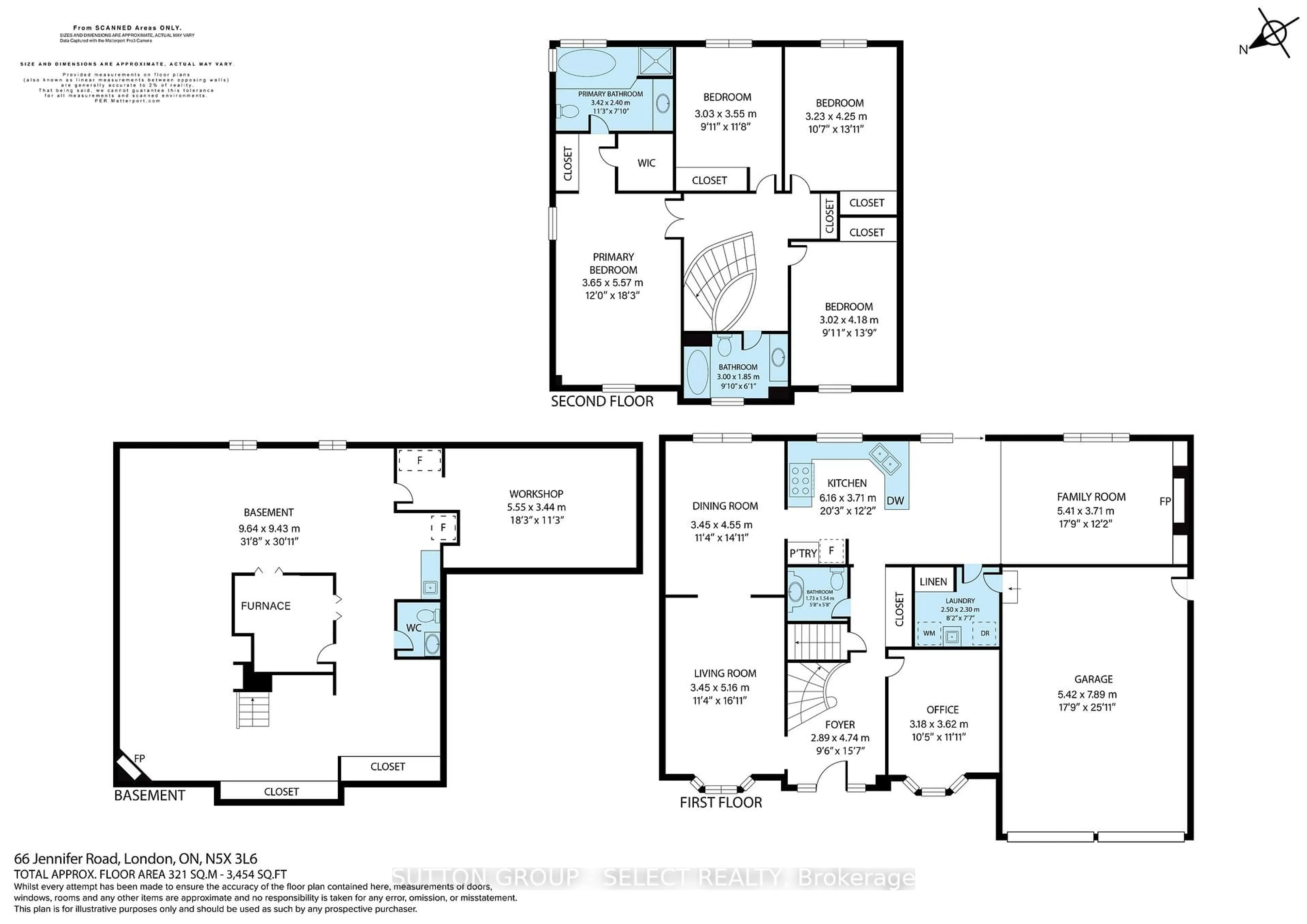 Floor plan for 66 Jennifer Rd, London North Ontario N5X 3L6