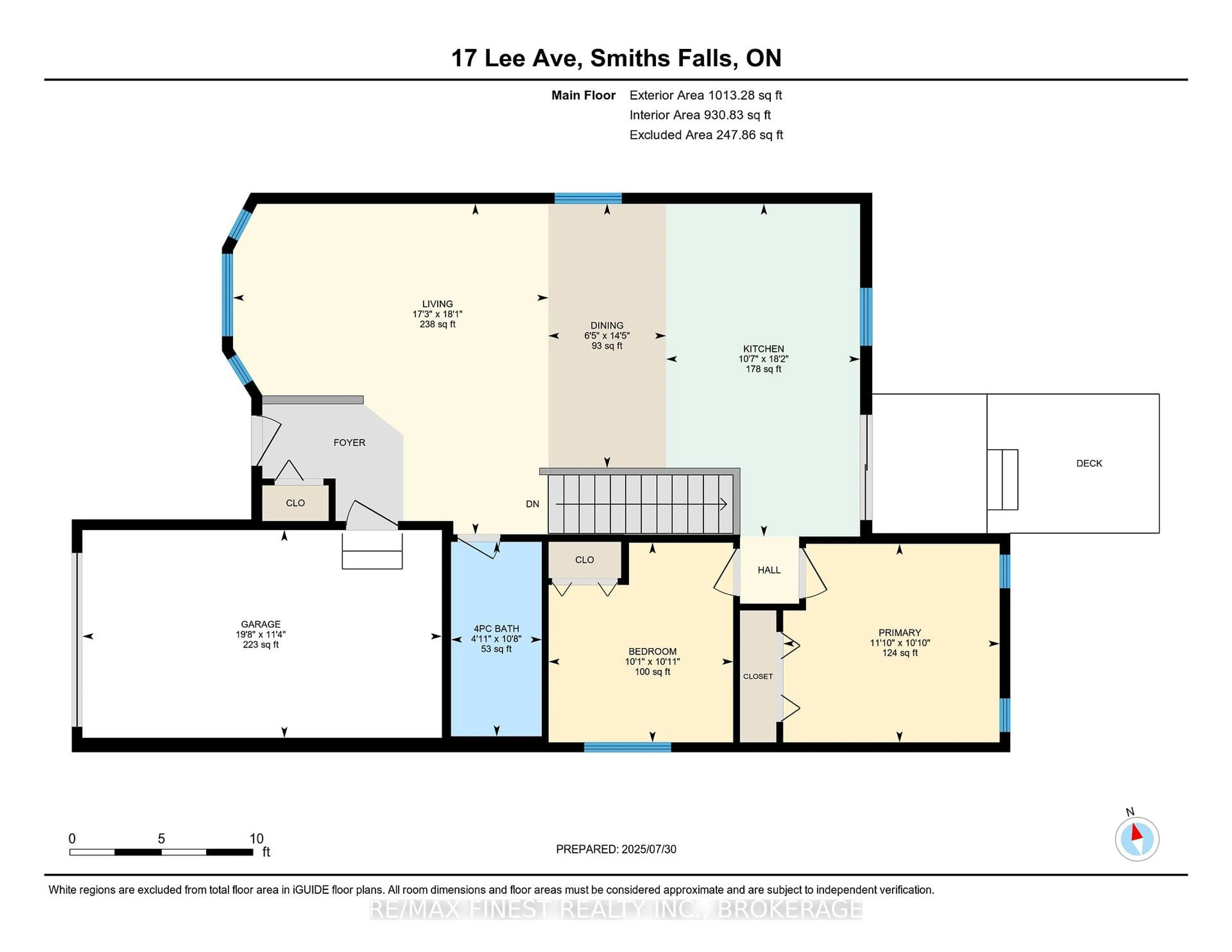 Floor plan for 17 Lee Ave, Smiths Falls Ontario K7A 0A2