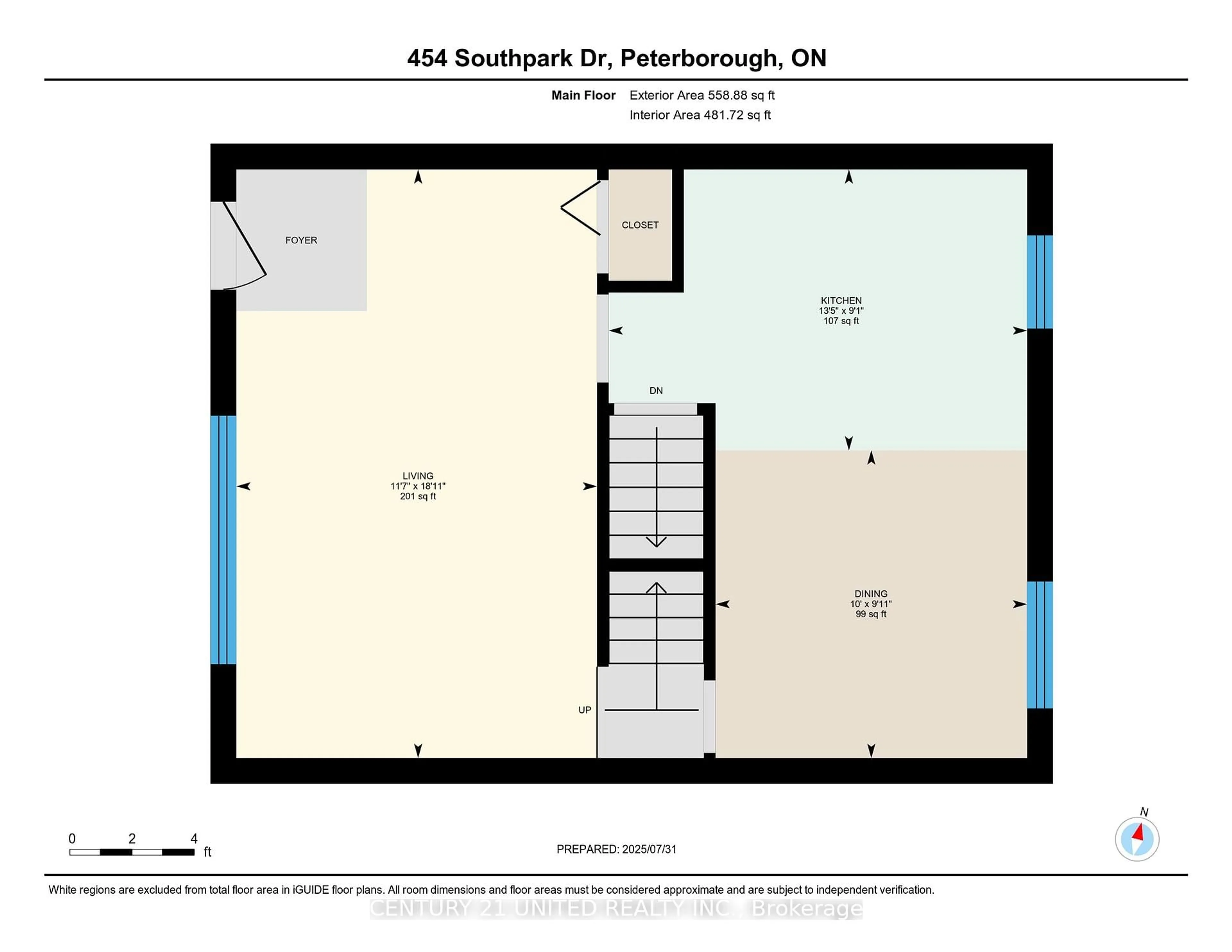 Floor plan for 454 Southpark Dr, Peterborough South Ontario K9J 1C3