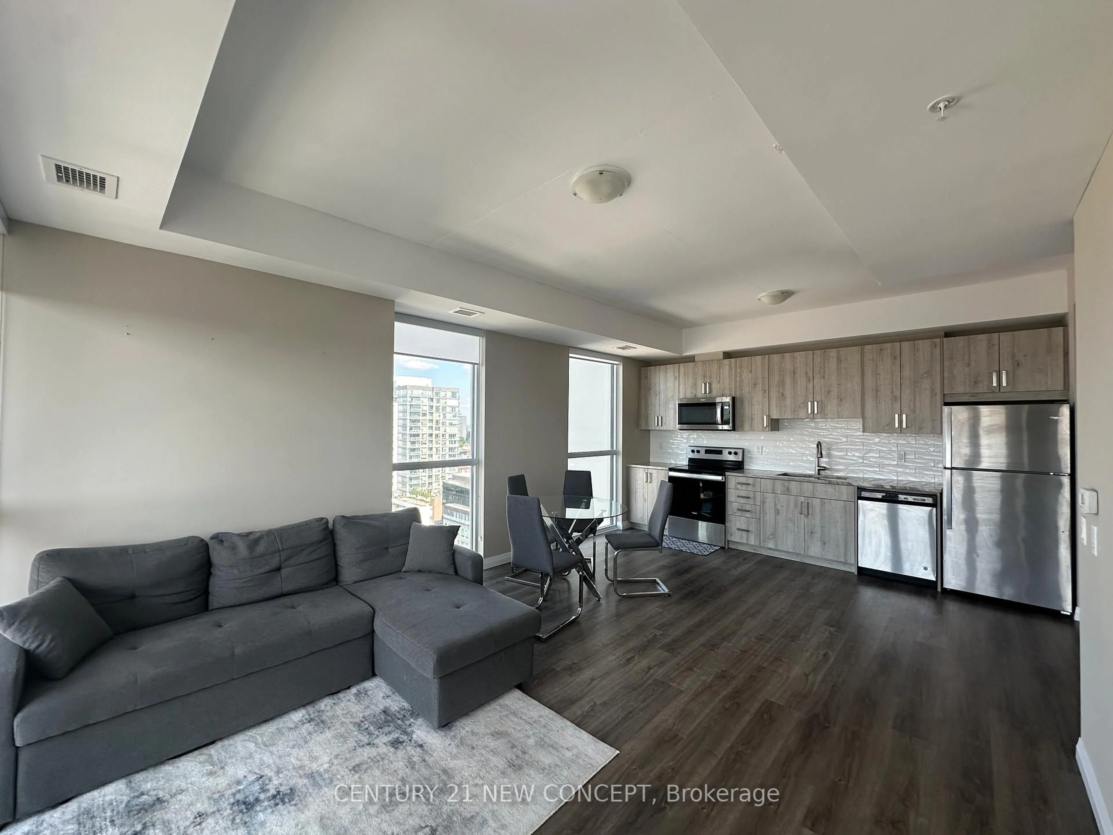 Living room with furniture, unknown for 60 Charles St #1510, Kitchener Ontario N2G 0C9