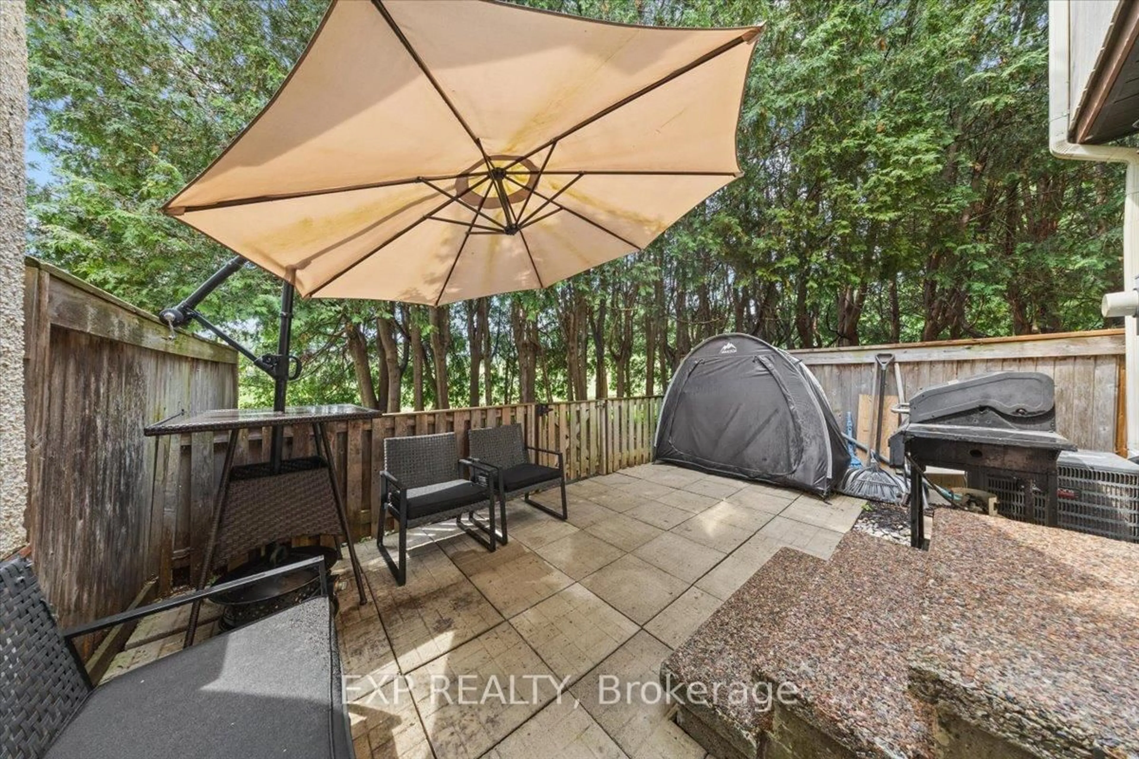 Patio, forest/trees view for 1448 Bethamy Lane, Ottawa Ontario K1J 8P6