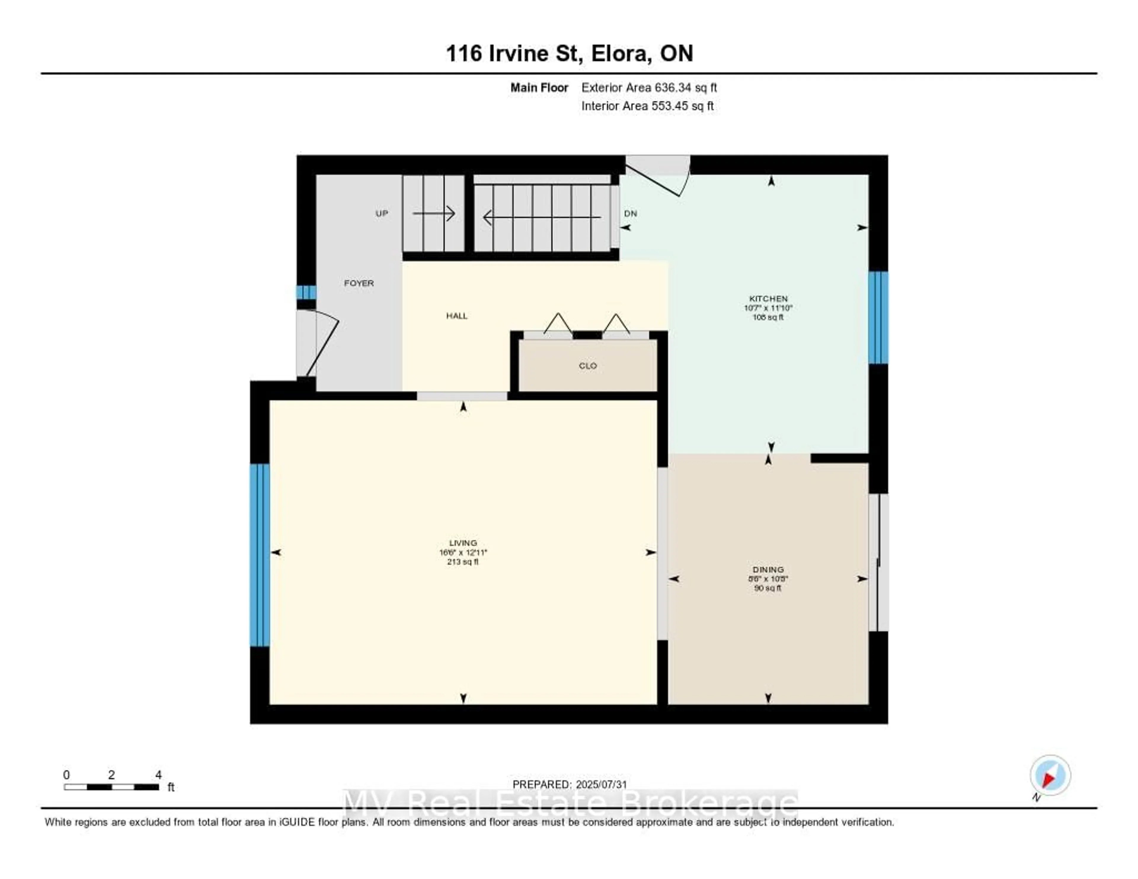 Floor plan for 116 Irvine St, Centre Wellington Ontario N0B 1S0