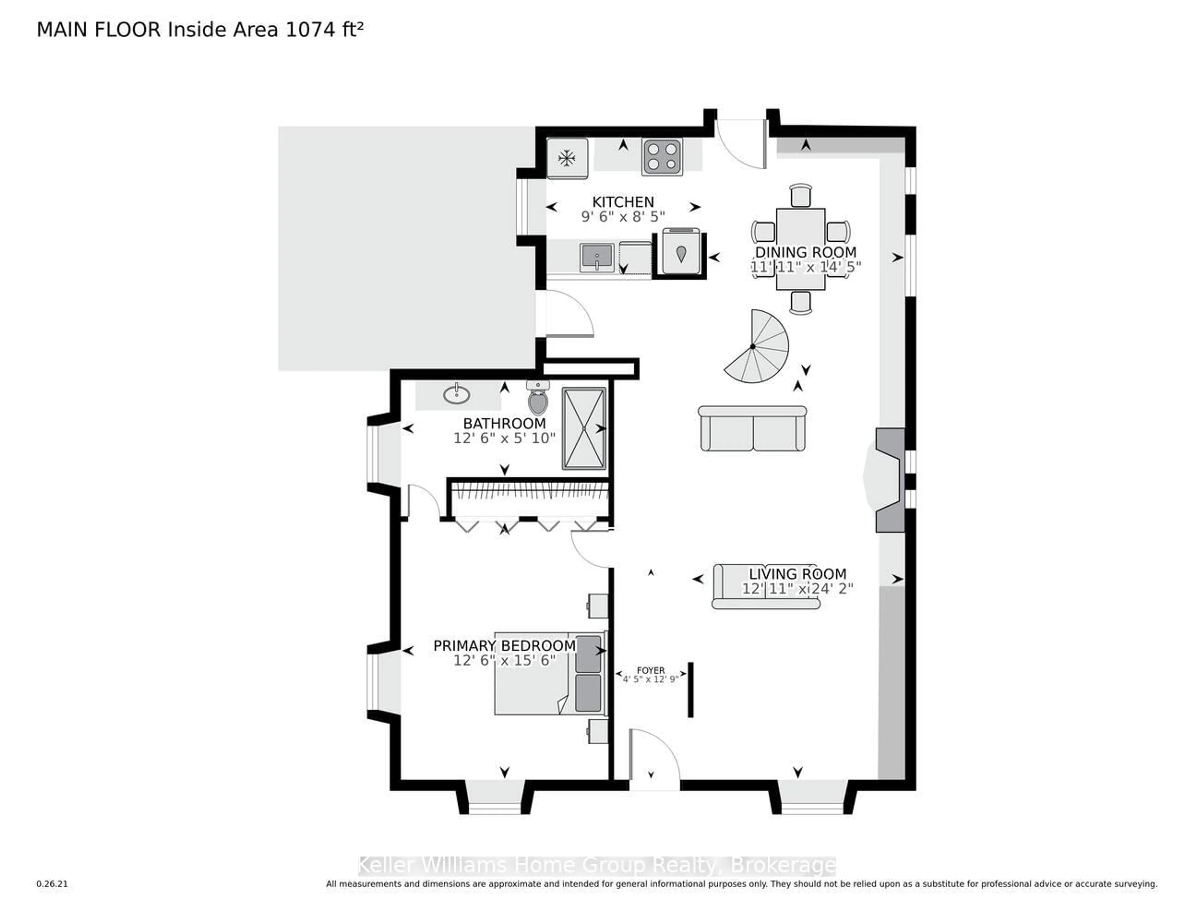 Floor plan for 57 Cambridge St, Guelph Ontario N1H 2V1