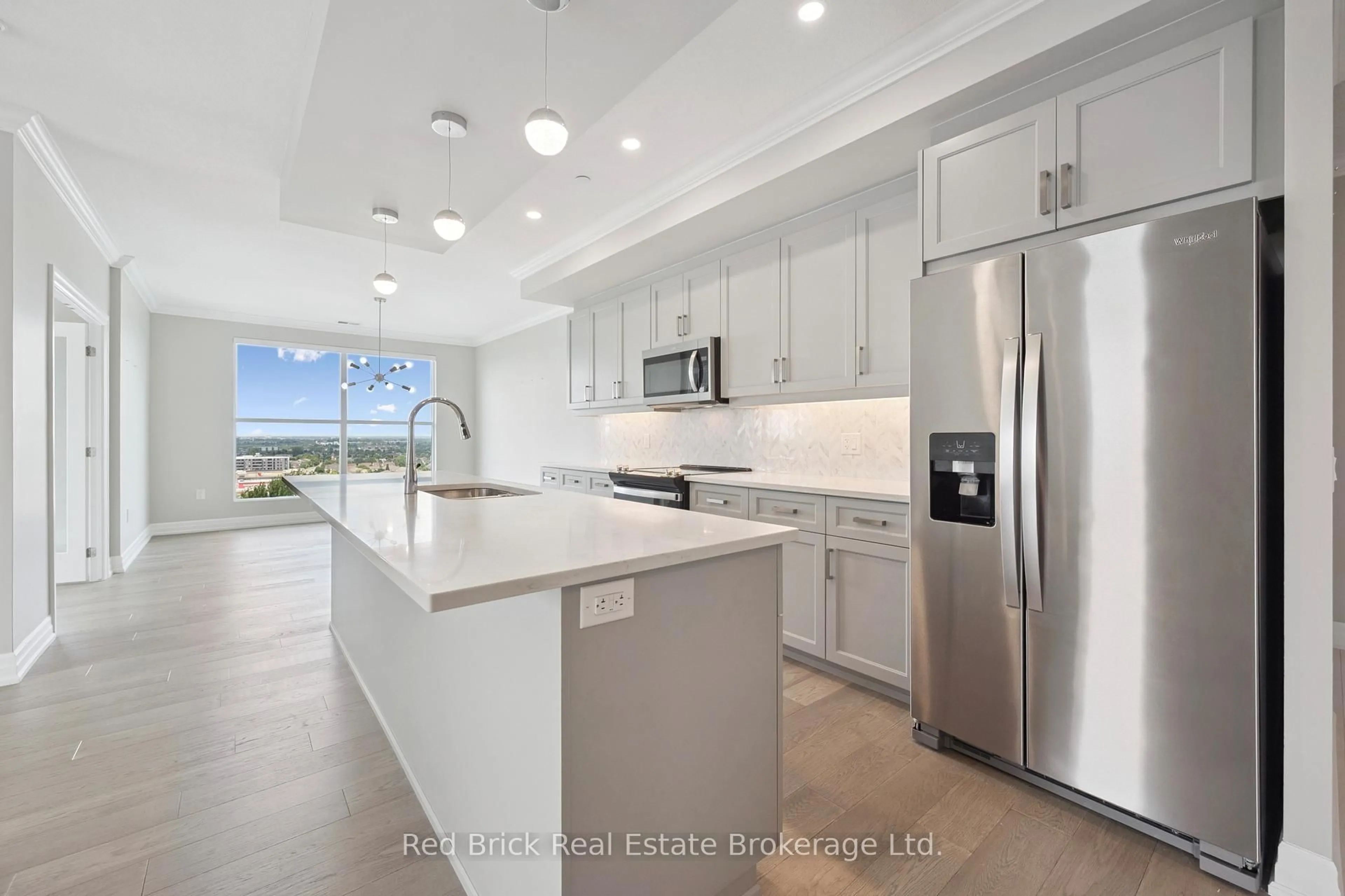 Open concept kitchen, ceramic/tile floor for 1880 GORDON St #805, Guelph Ontario N1L 0P5