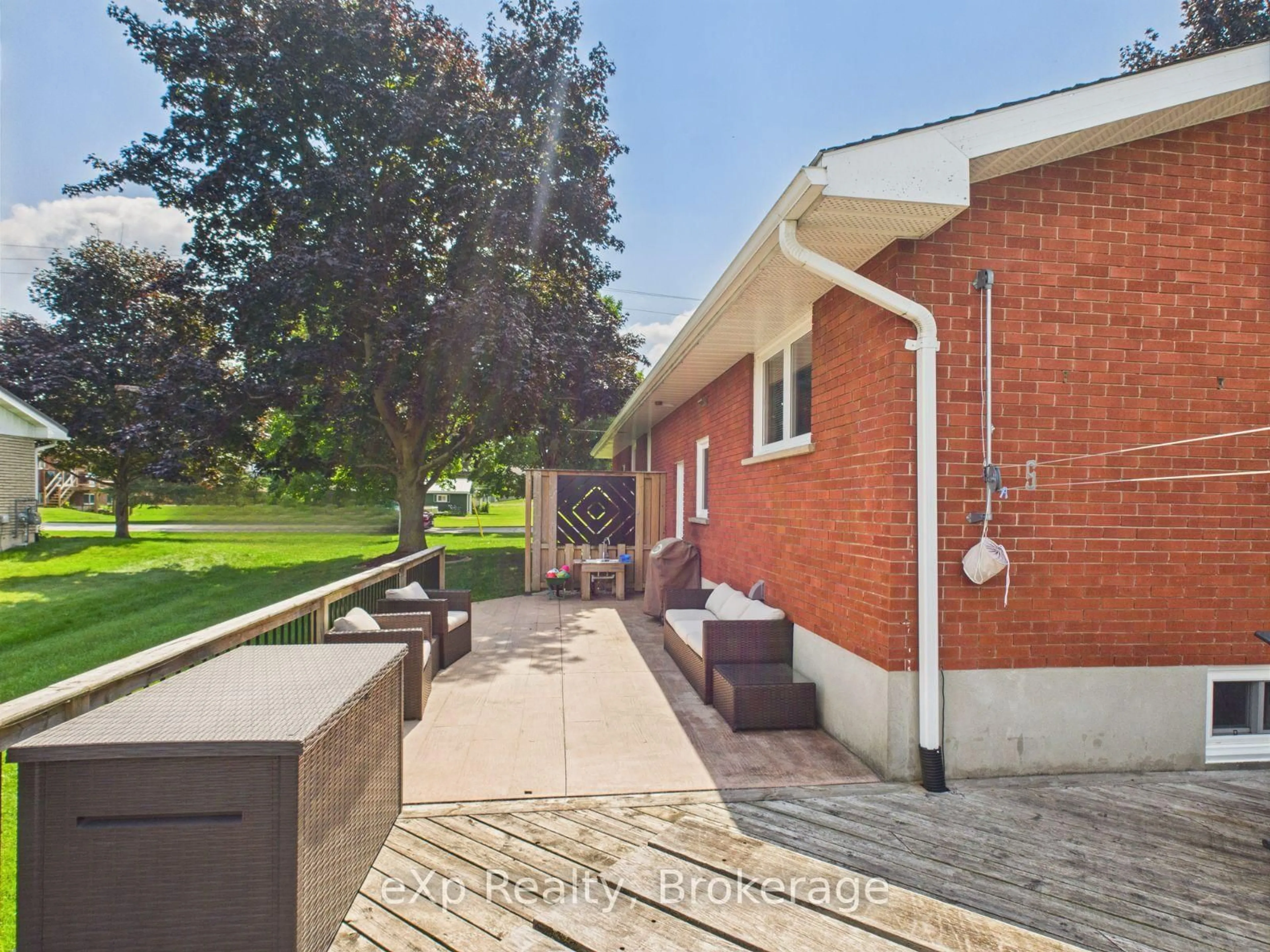 A pic from outside/outdoor area/front of a property/back of a property/a pic from drone, street for 1 Clark St, South Bruce Ontario N0G 2J0