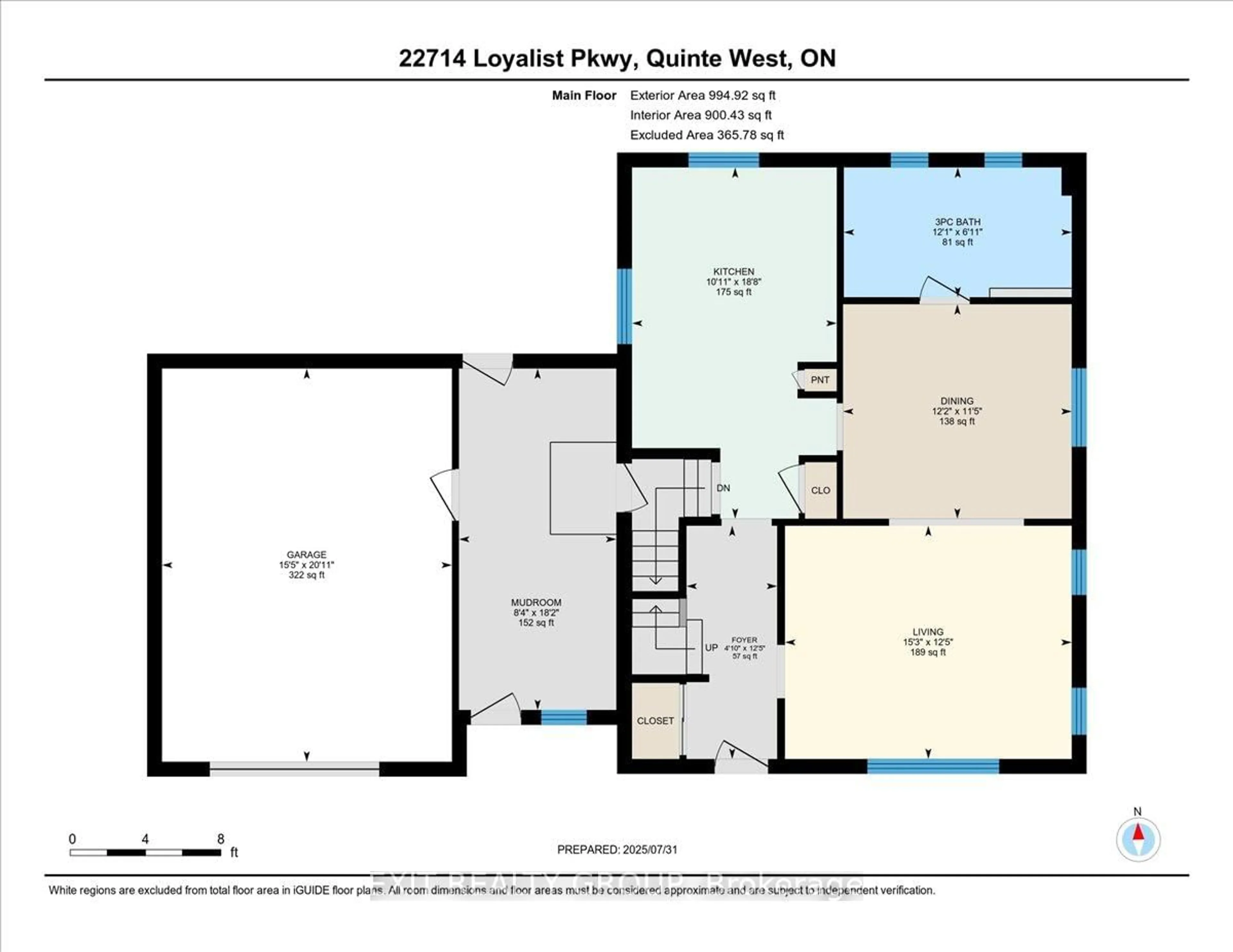 Floor plan for 22714 Loyalist Pkwy, Trenton Ontario K8V 5P7