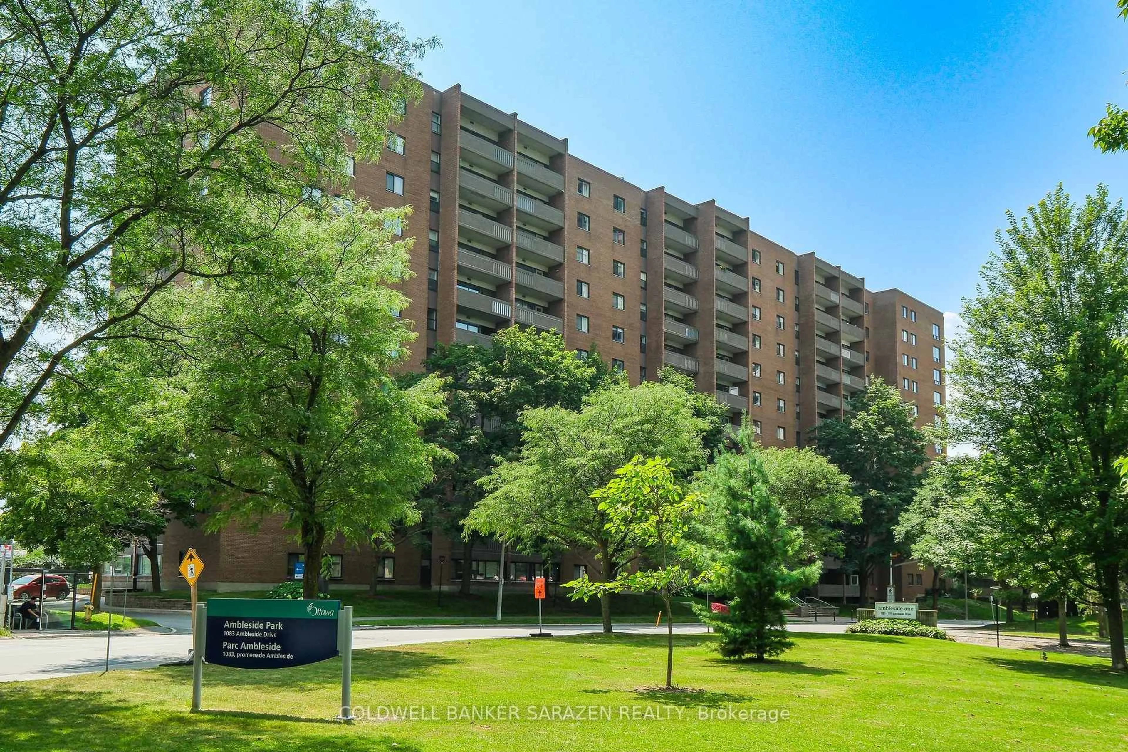 A pic from outside/outdoor area/front of a property/back of a property/a pic from drone, street for 1100 Ambleside Dr #210, Ottawa Ontario K2B 8G6