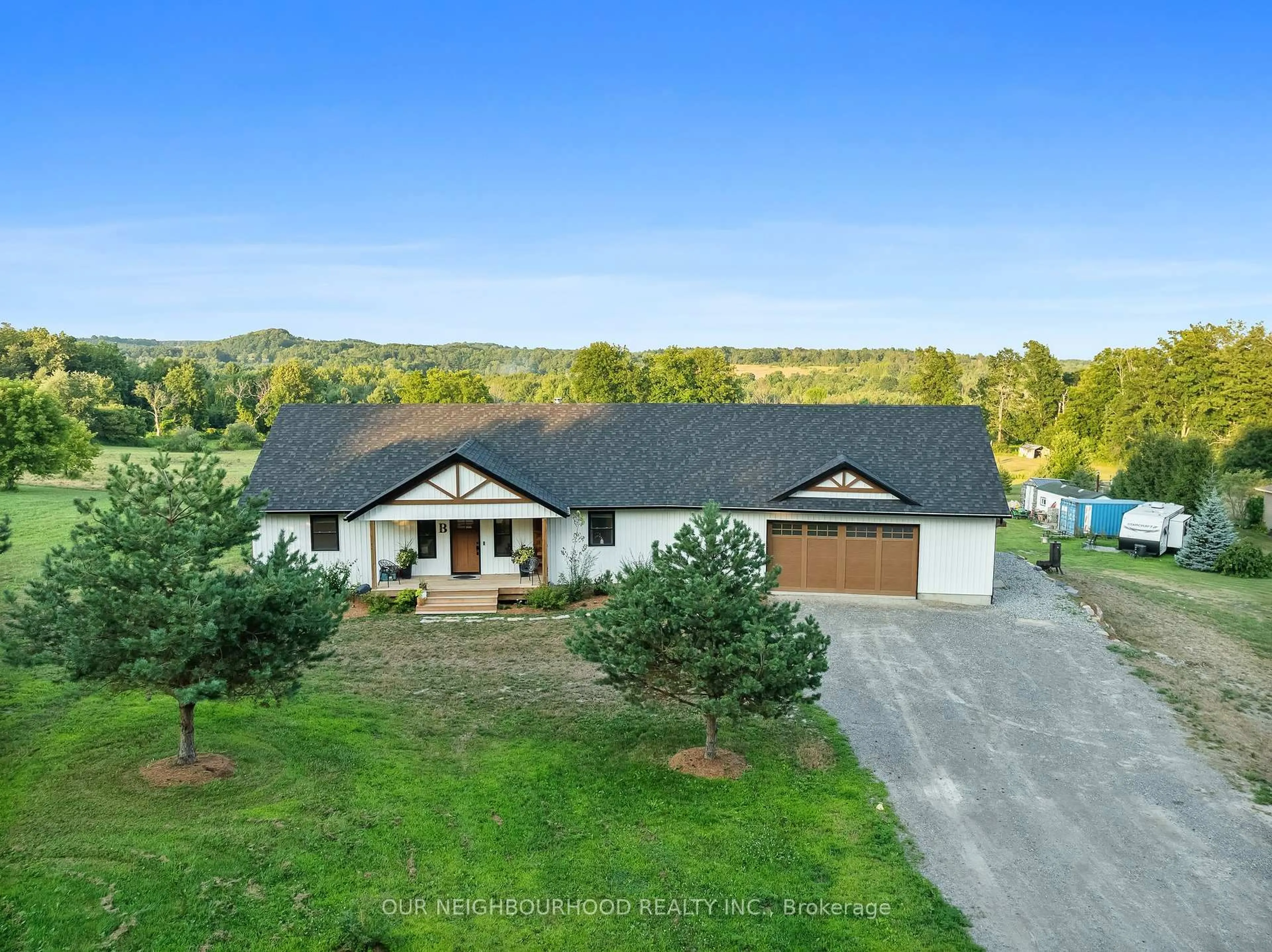 A pic from outside/outdoor area/front of a property/back of a property/a pic from drone, unknown for 305 Rutherford Rd, Alnwick/Haldimand Ontario K0K 1S0