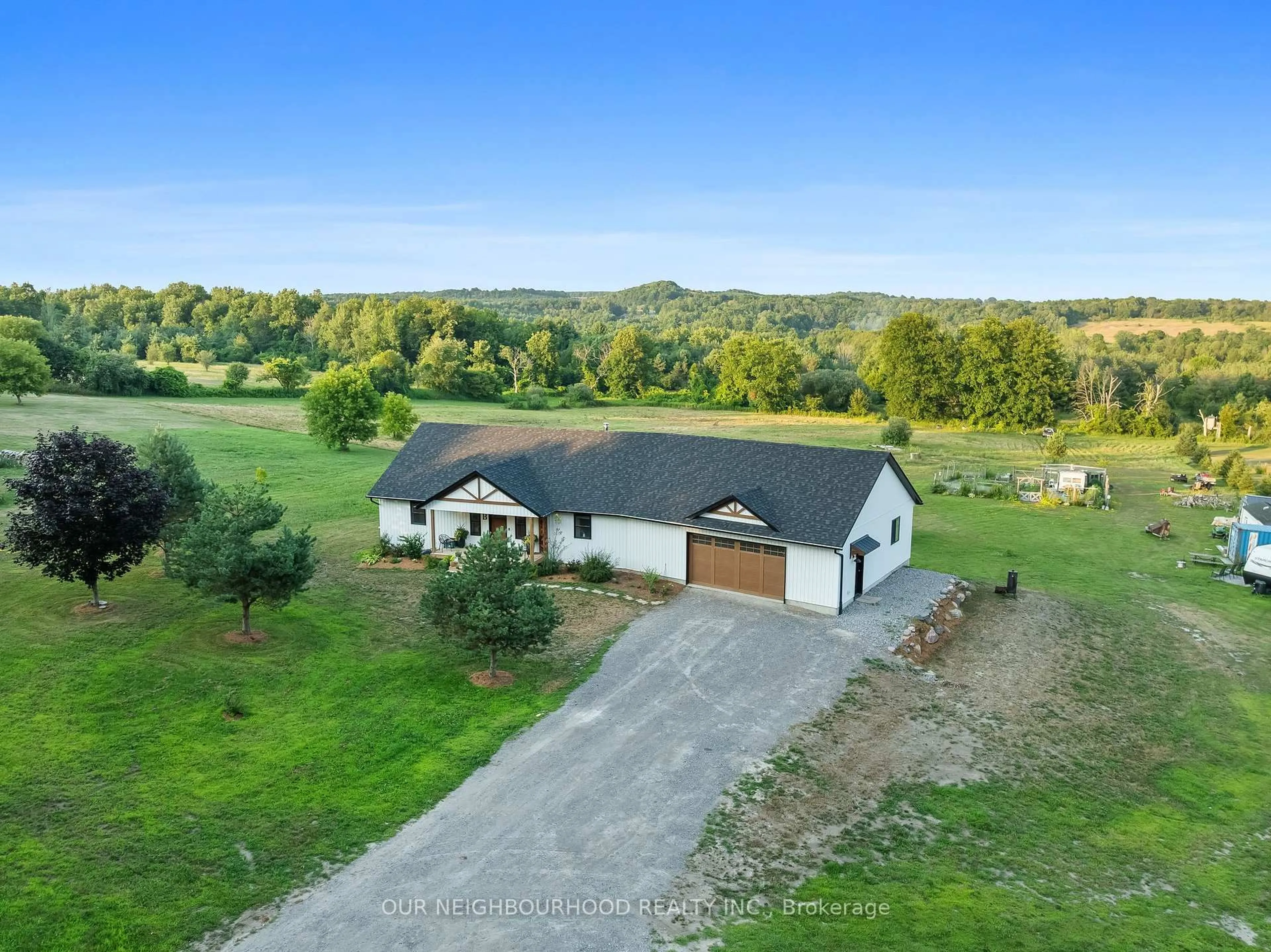 A pic from outside/outdoor area/front of a property/back of a property/a pic from drone, unknown for 305 Rutherford Rd, Alnwick/Haldimand Ontario K0K 1S0