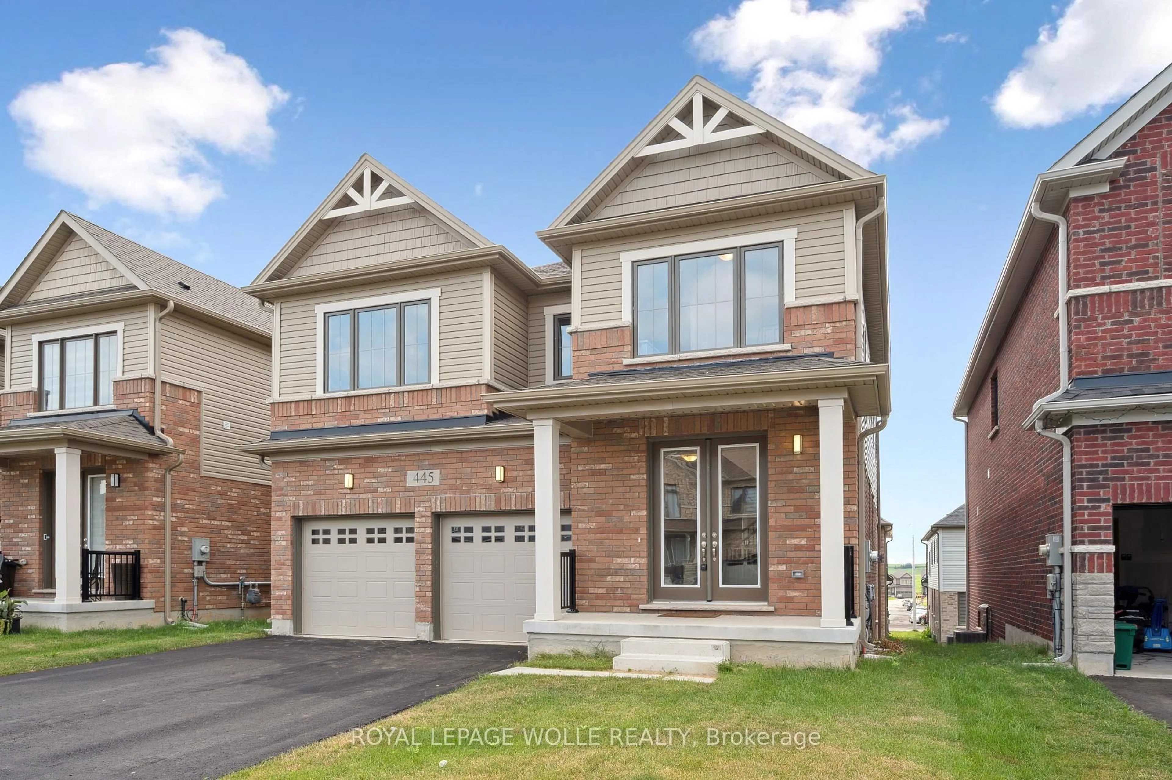 Home with brick exterior material, street for 445 Robert Woolner St, North Dumfries Ontario N0B 1E0