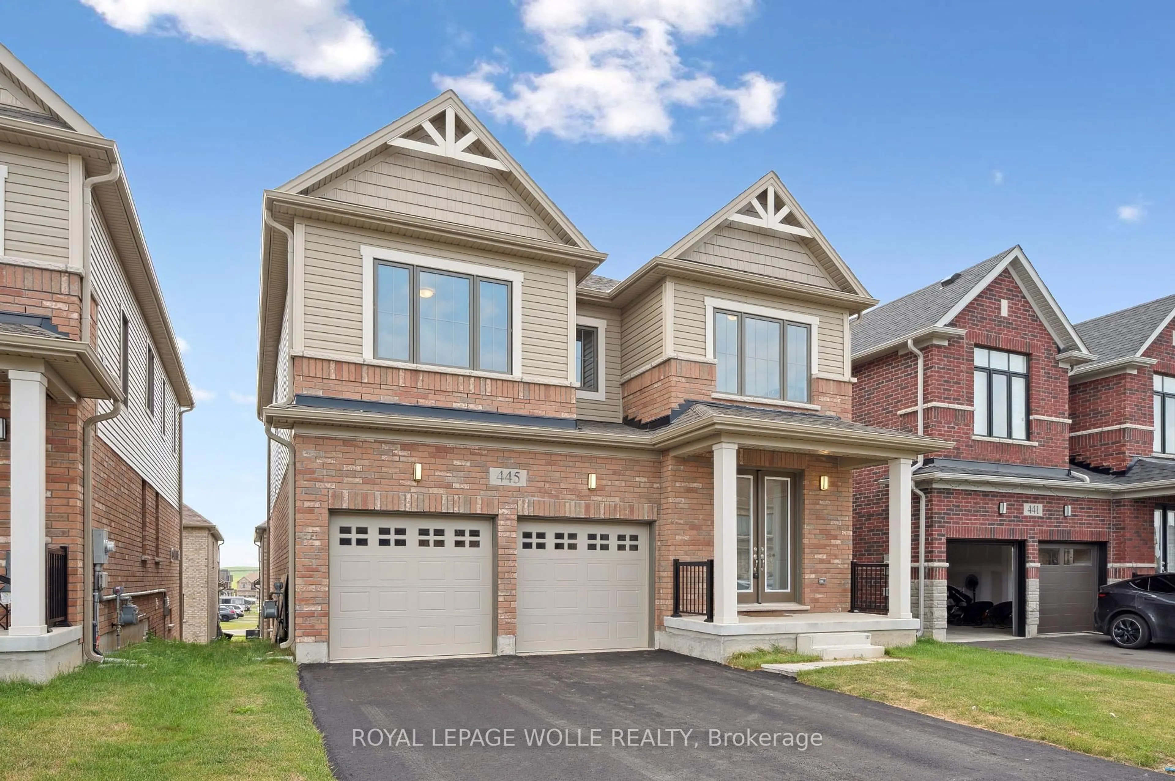 Home with brick exterior material, street for 445 Robert Woolner St, North Dumfries Ontario N0B 1E0
