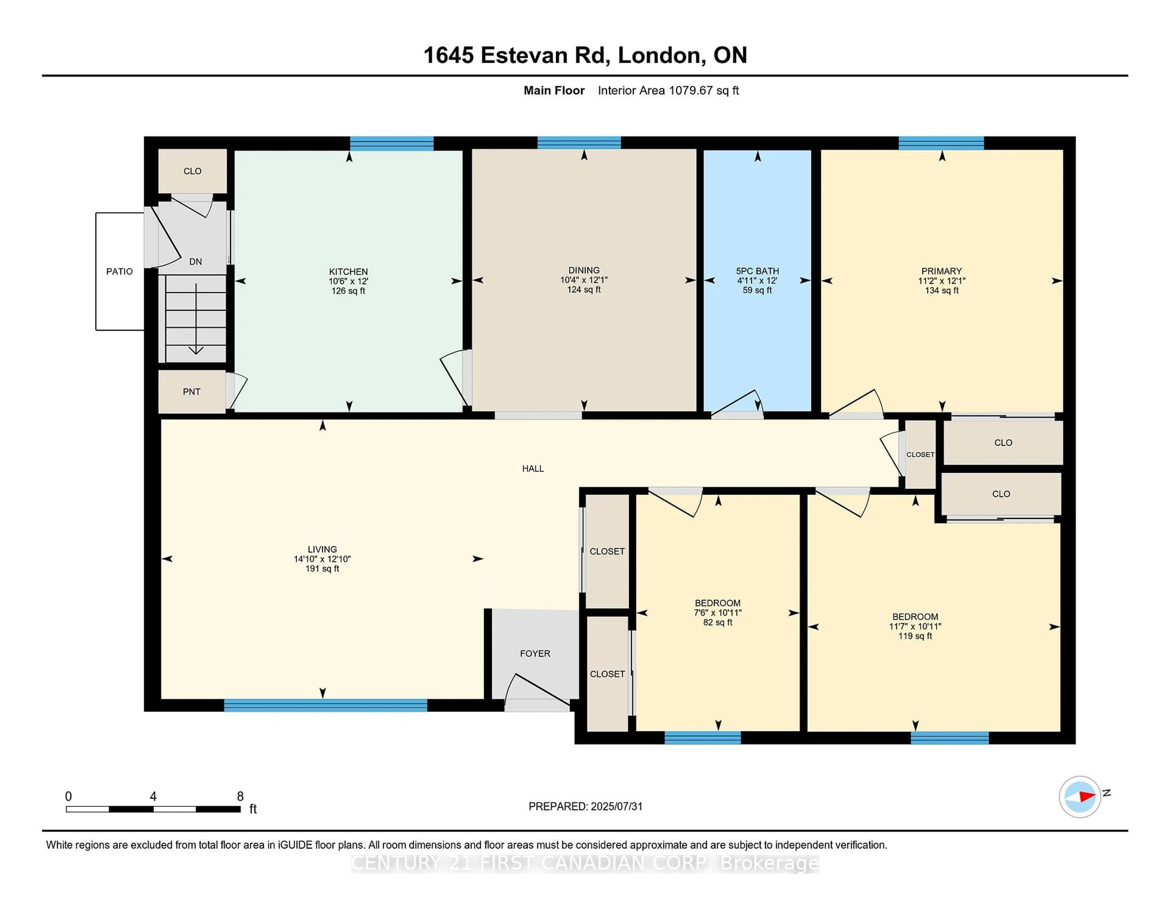Floor plan for 1645 Estevan Rd, London North Ontario N5X 2G8