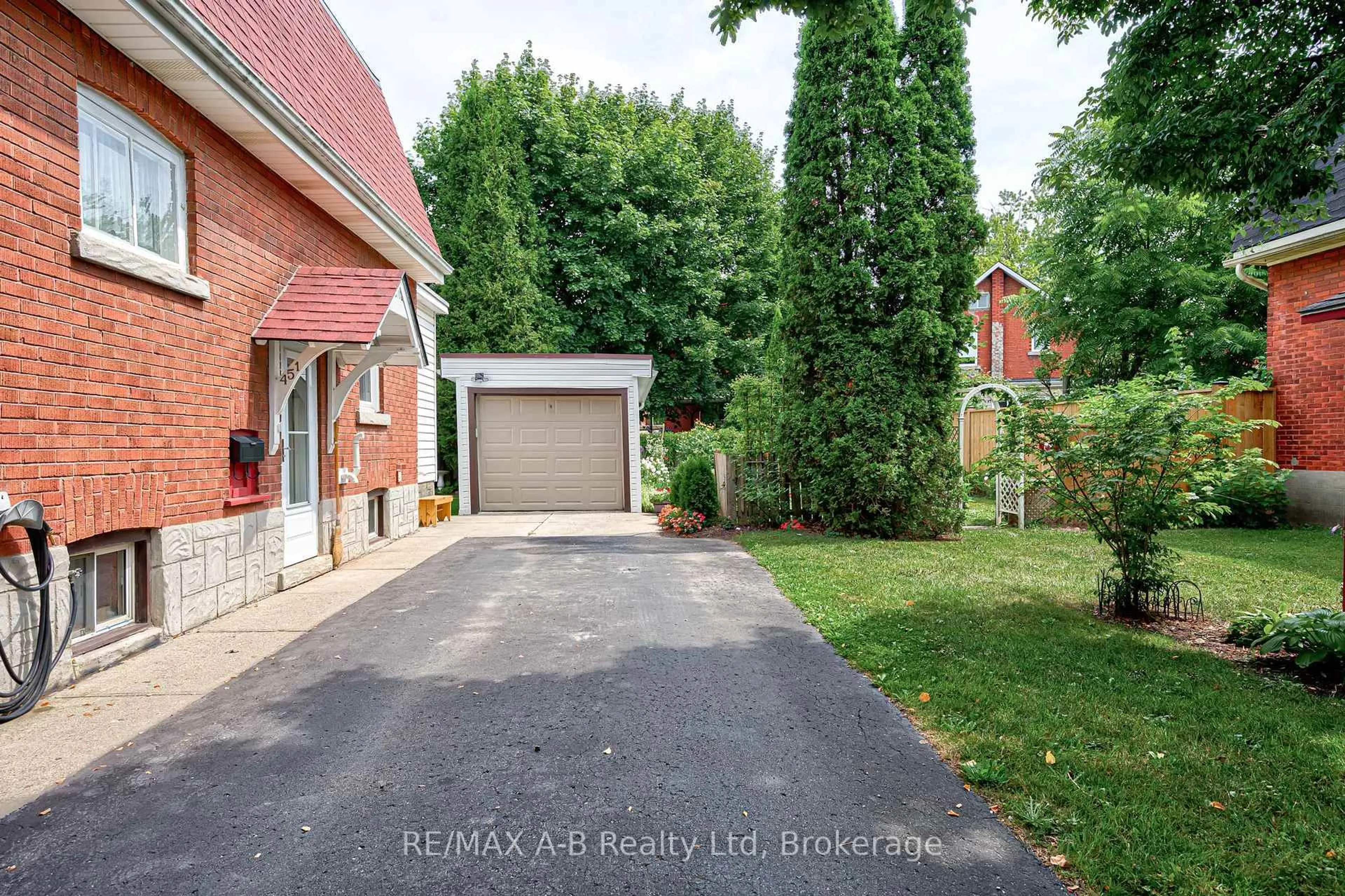 A pic from outside/outdoor area/front of a property/back of a property/a pic from drone, street for 451 Downie St, Stratford Ontario N5A 1X8
