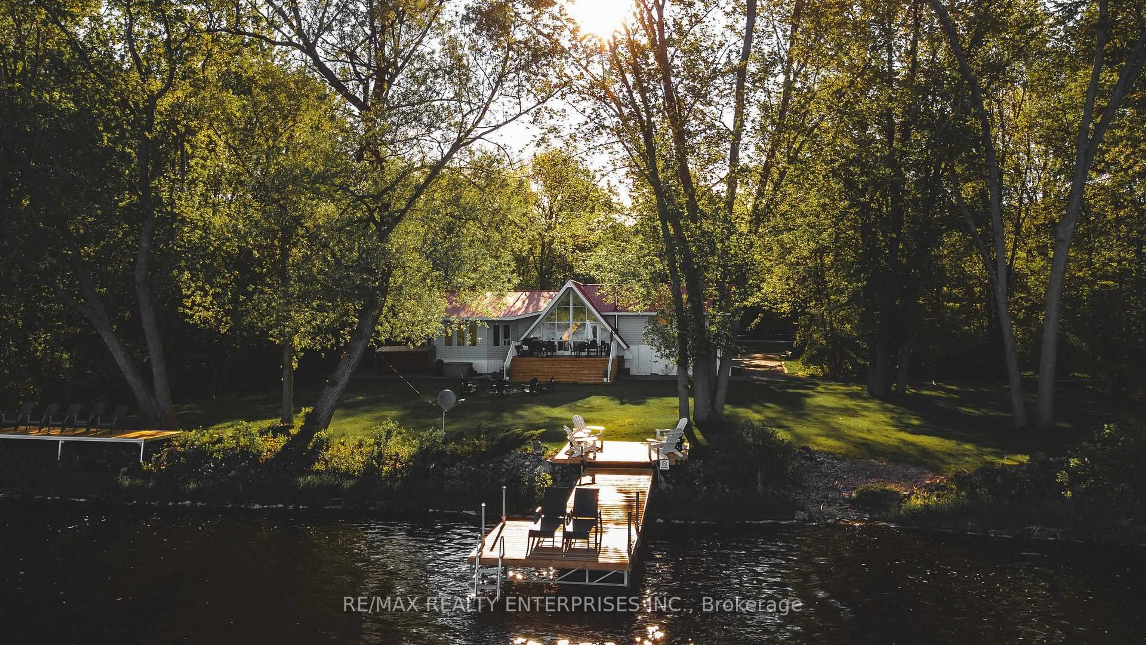 A pic from outside/outdoor area/front of a property/back of a property/a pic from drone, water/lake/river/ocean view for 169 Cooke Armstrong Rd, Hastings Ontario K0K 2C0