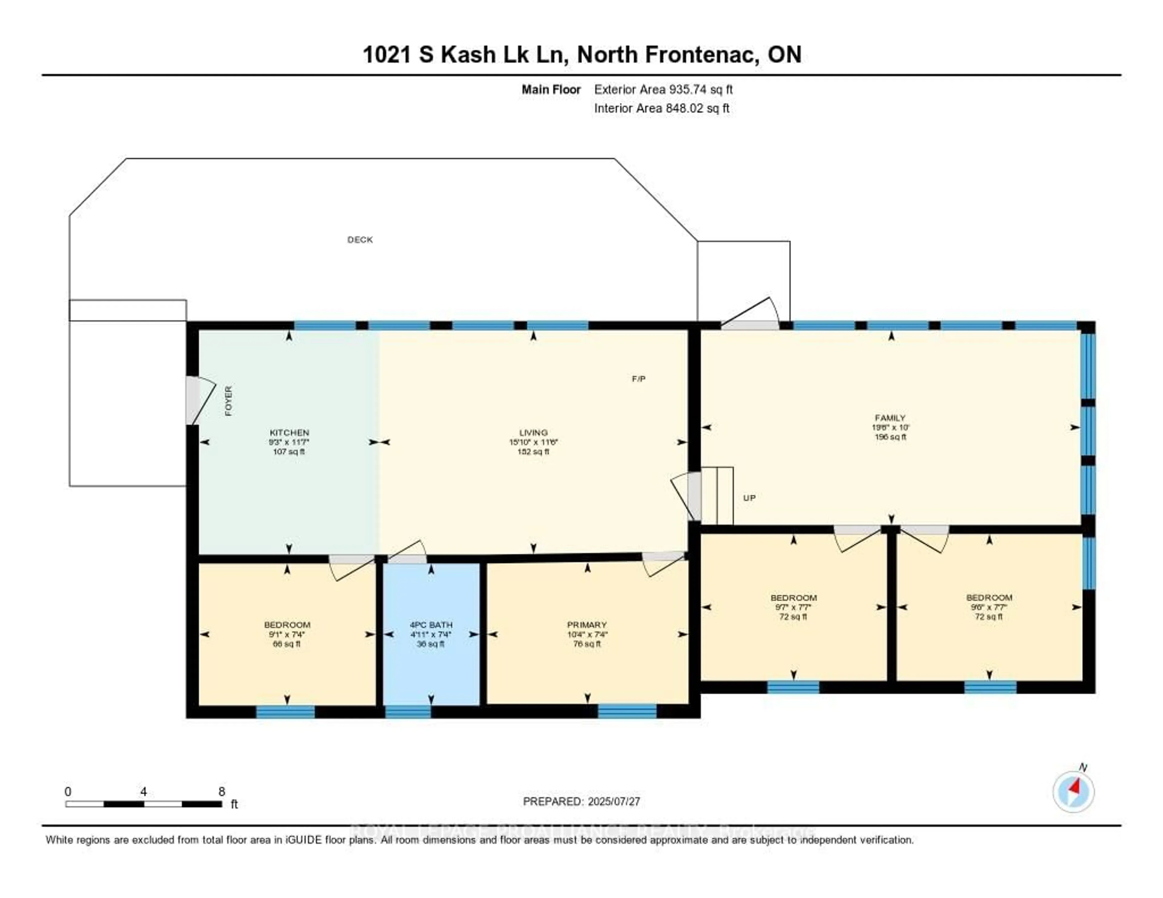 Floor plan for 1021 Blue Jay Lane, Arden Ontario K0H 1B0