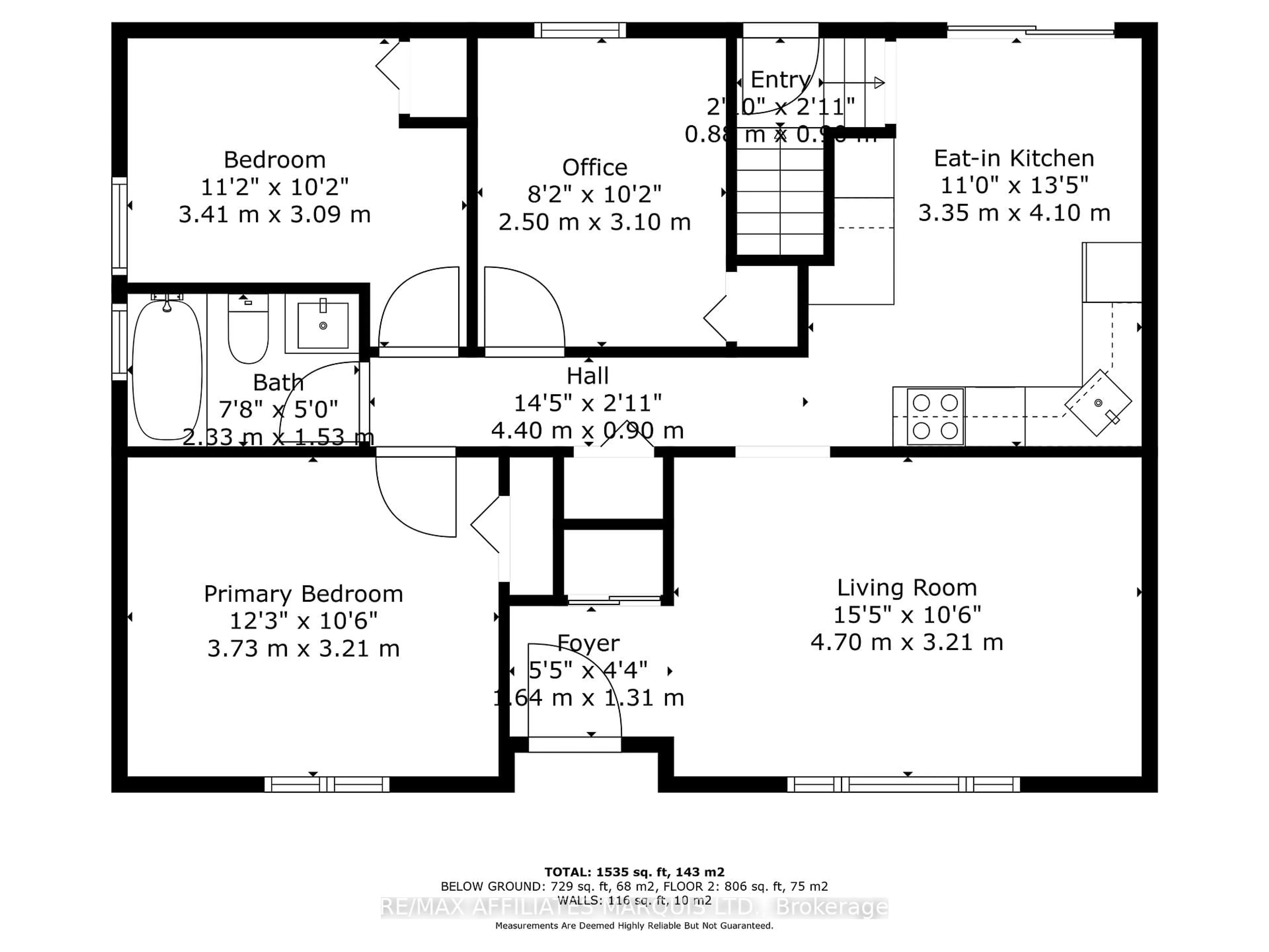 Floor plan for 21 Crescent View Dr, Cornwall Ontario K6J 3E8