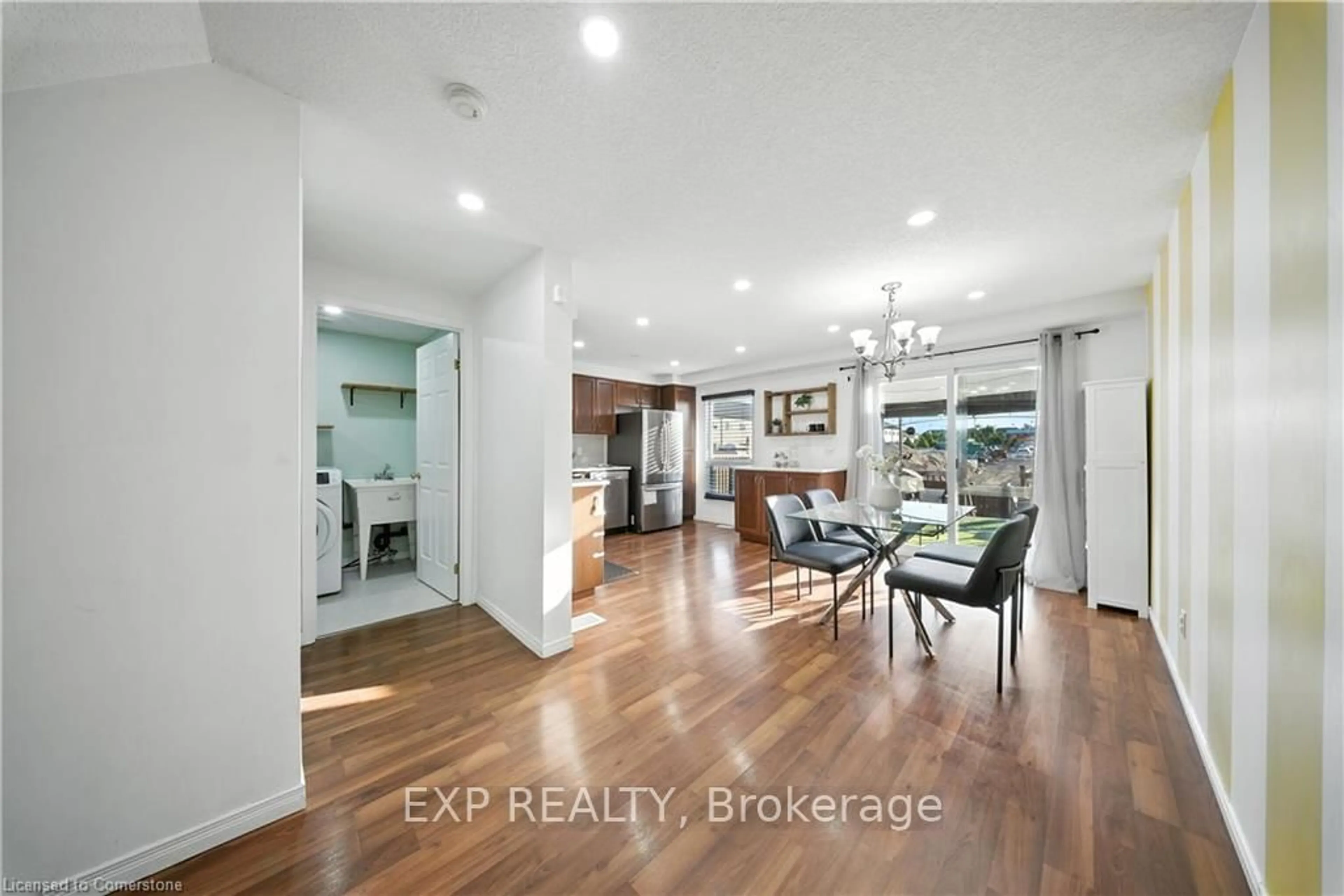 Open concept kitchen, ceramic/tile floor for 15 Corsica St, Kitchener Ontario N2R 1Y1