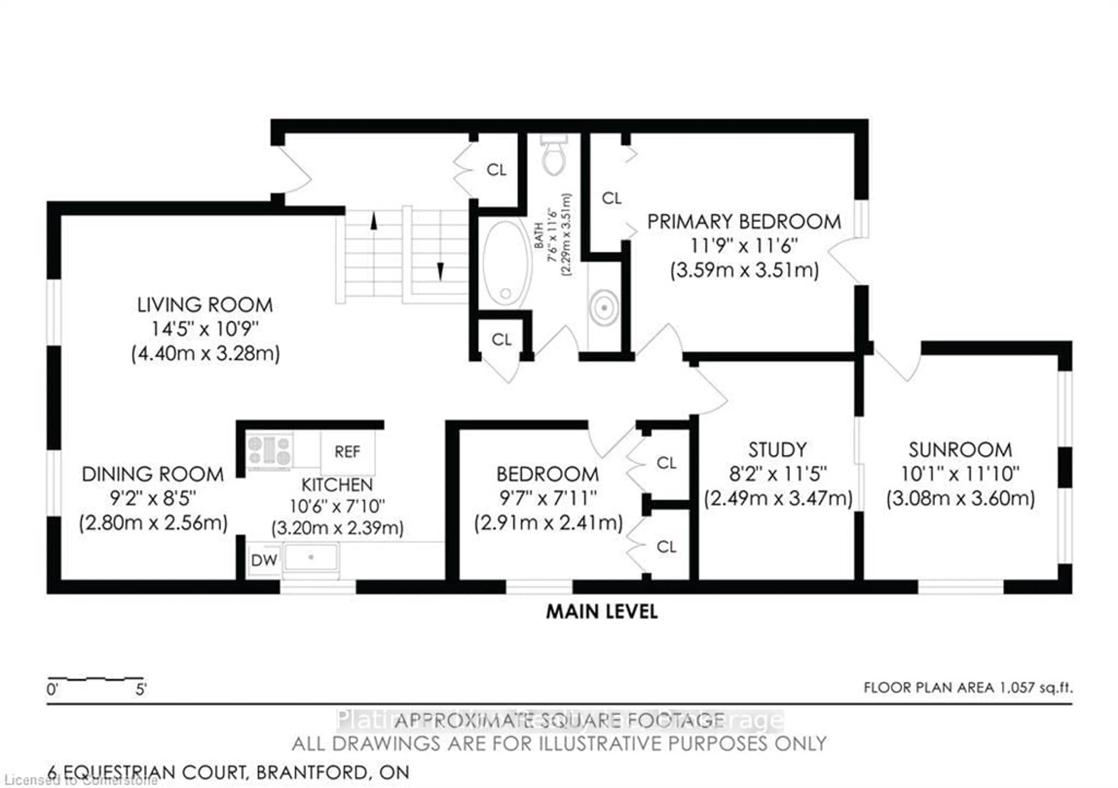 Floor plan for 6 Equestrian Crt, Brantford Ontario N3P 1H1