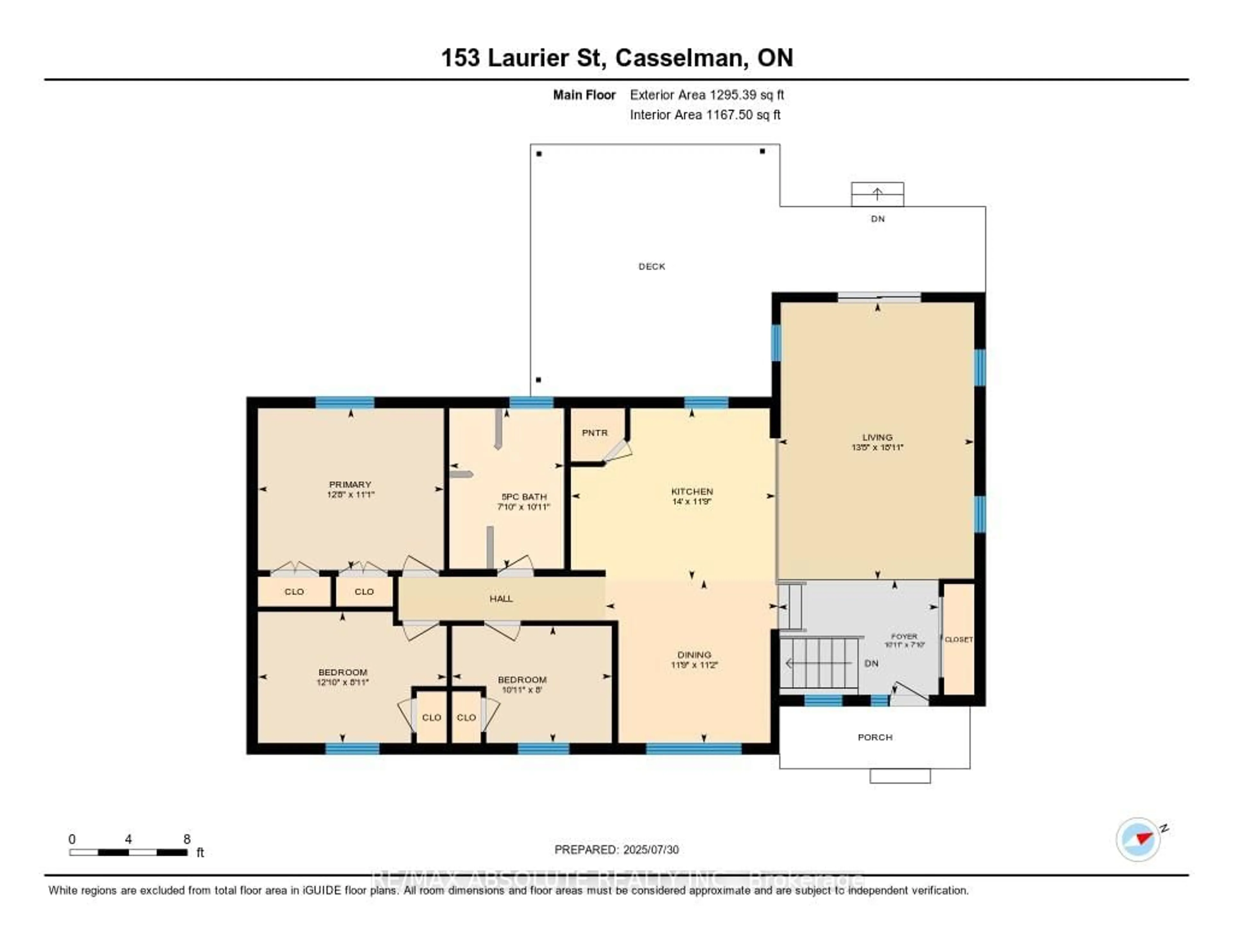 Floor plan for 153 Laurier St, Casselman Ontario K0A 1M0