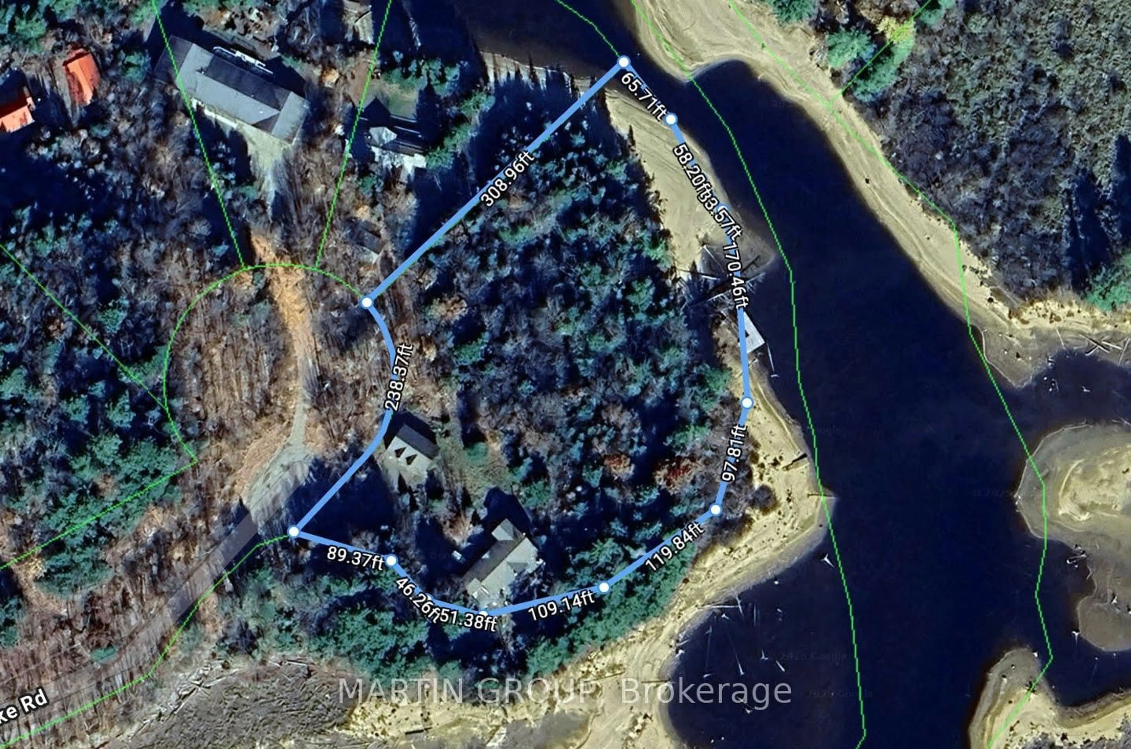 A pic from outside/outdoor area/front of a property/back of a property/a pic from drone, water/lake/river/ocean view for 1184 Rattlesnake Rd, Dysart et al Ontario K0M 1S0