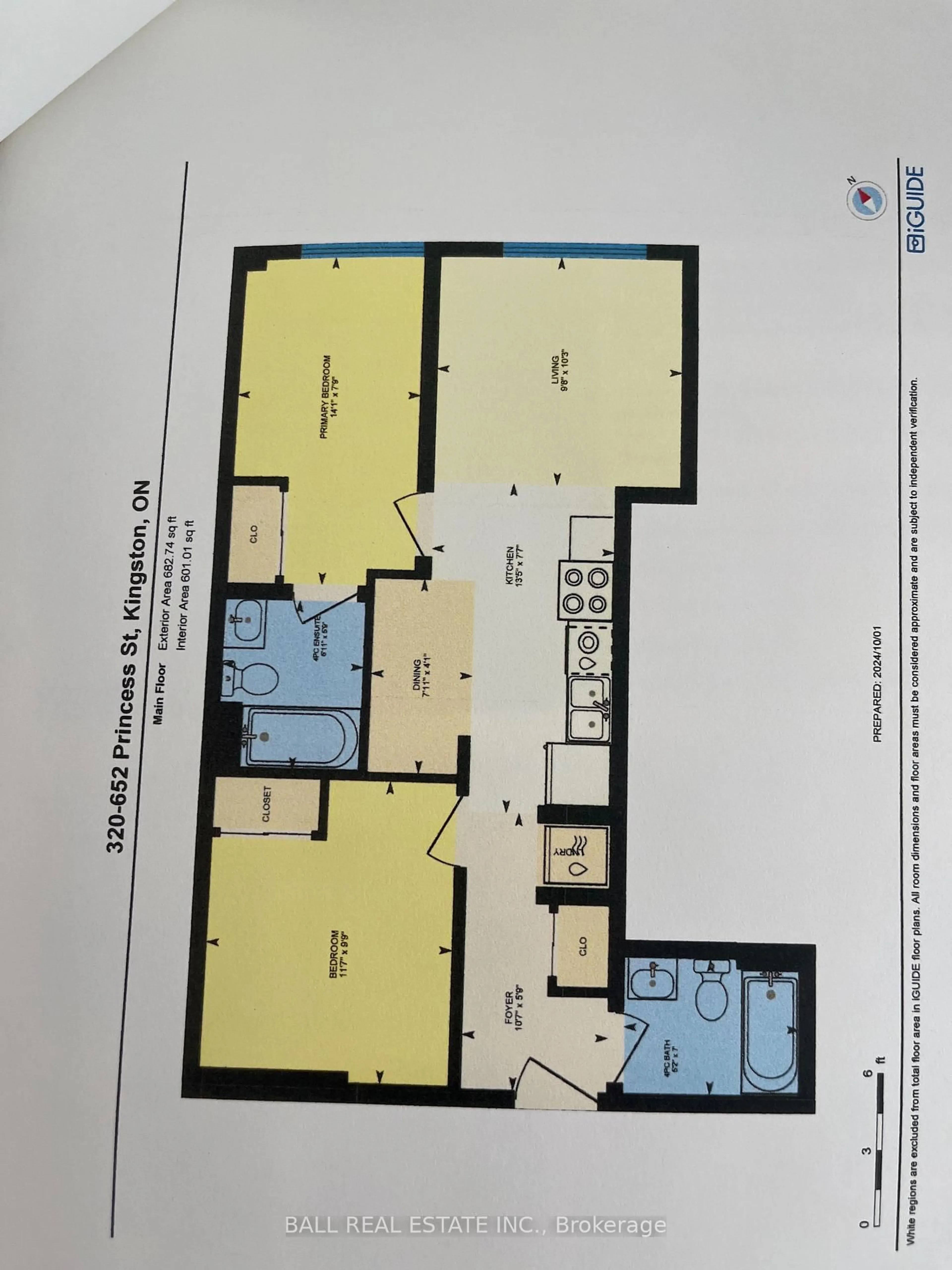 Floor plan for 652 Princess St #320, Kingston Ontario K7L 3Z9