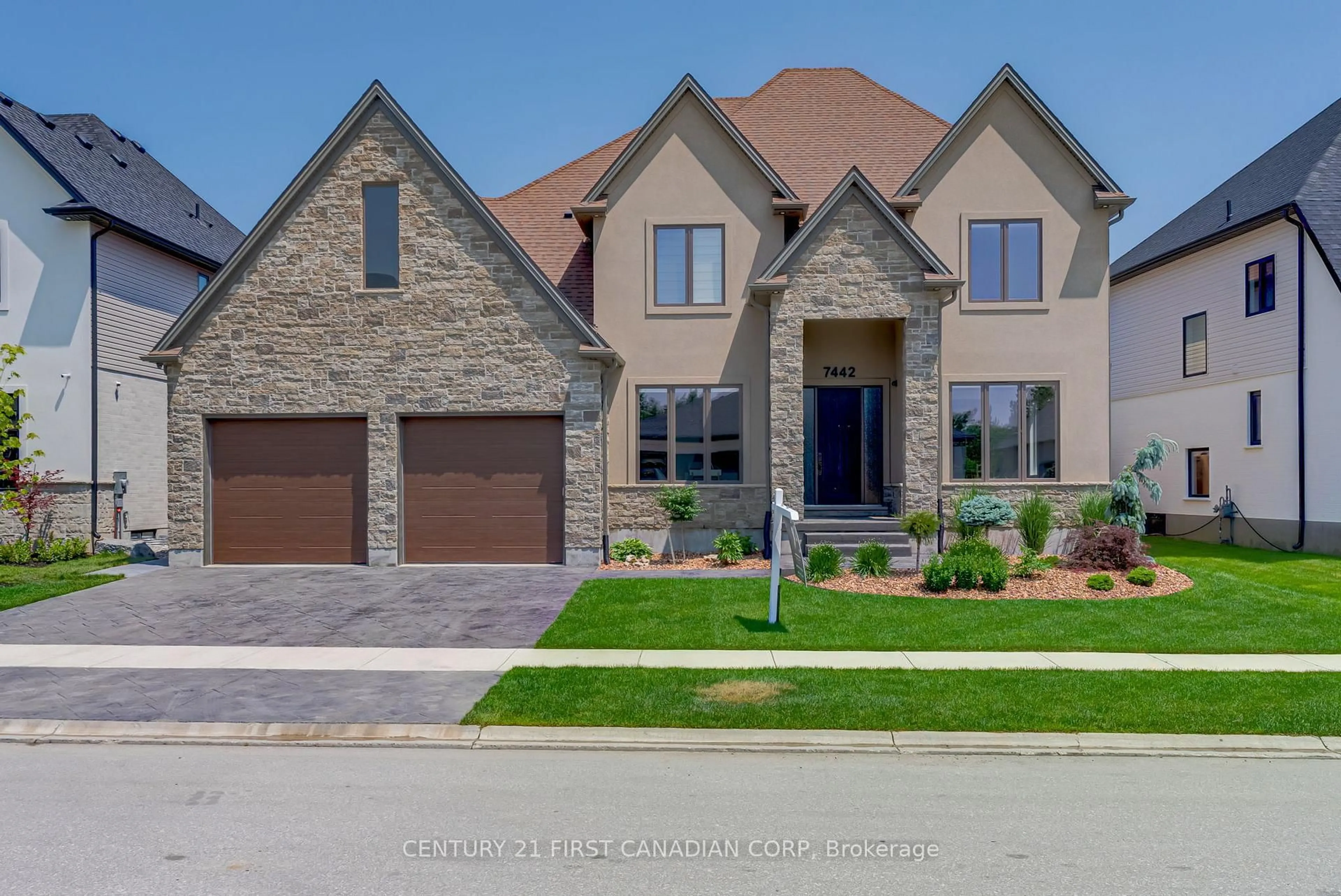 Home with brick exterior material, street for 7442 SILVER CREEK Cres, London South Ontario N6P 0G6
