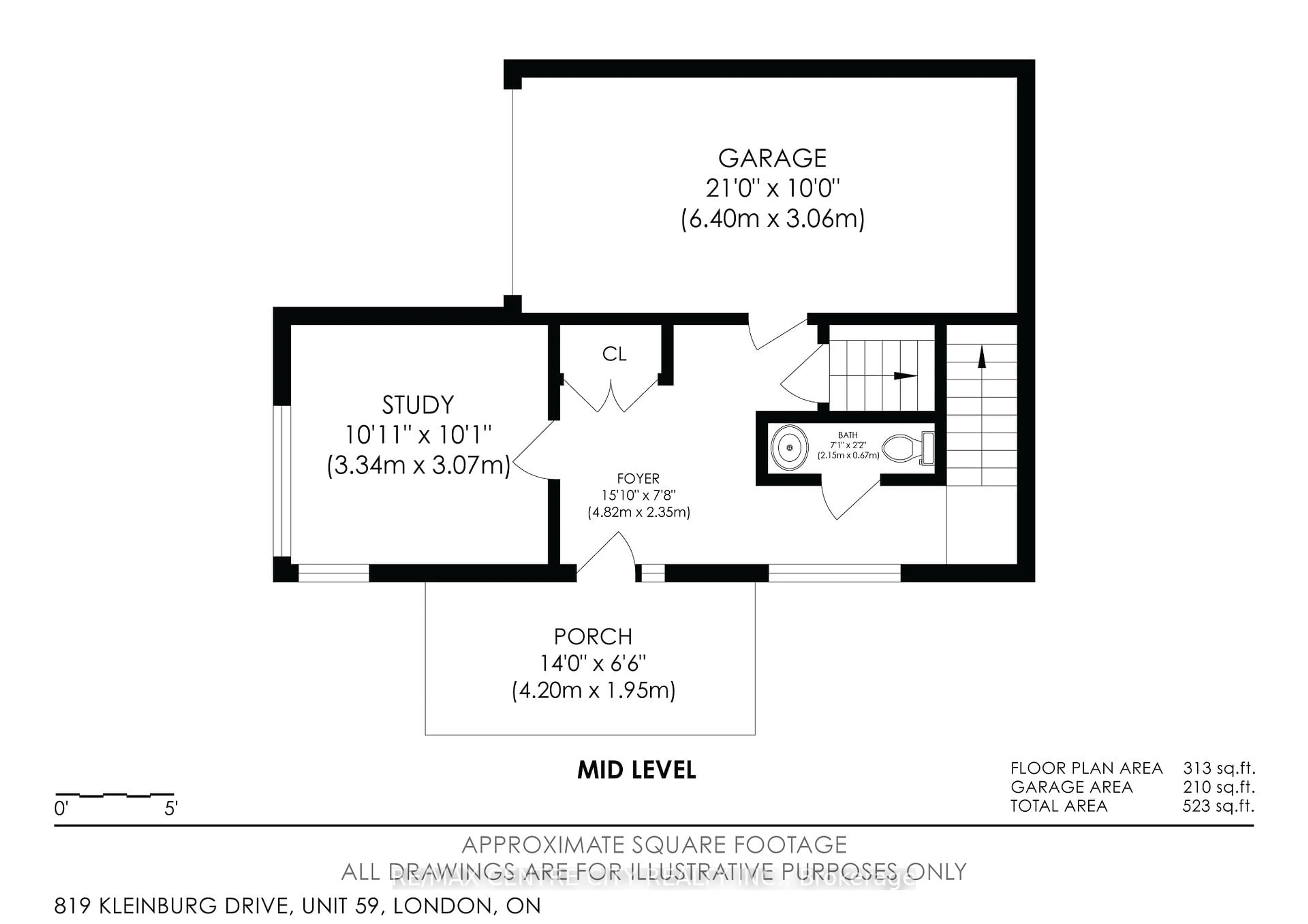 Floor plan for 819 Kleinburg Dr #59, London North Ontario N5X 0N6