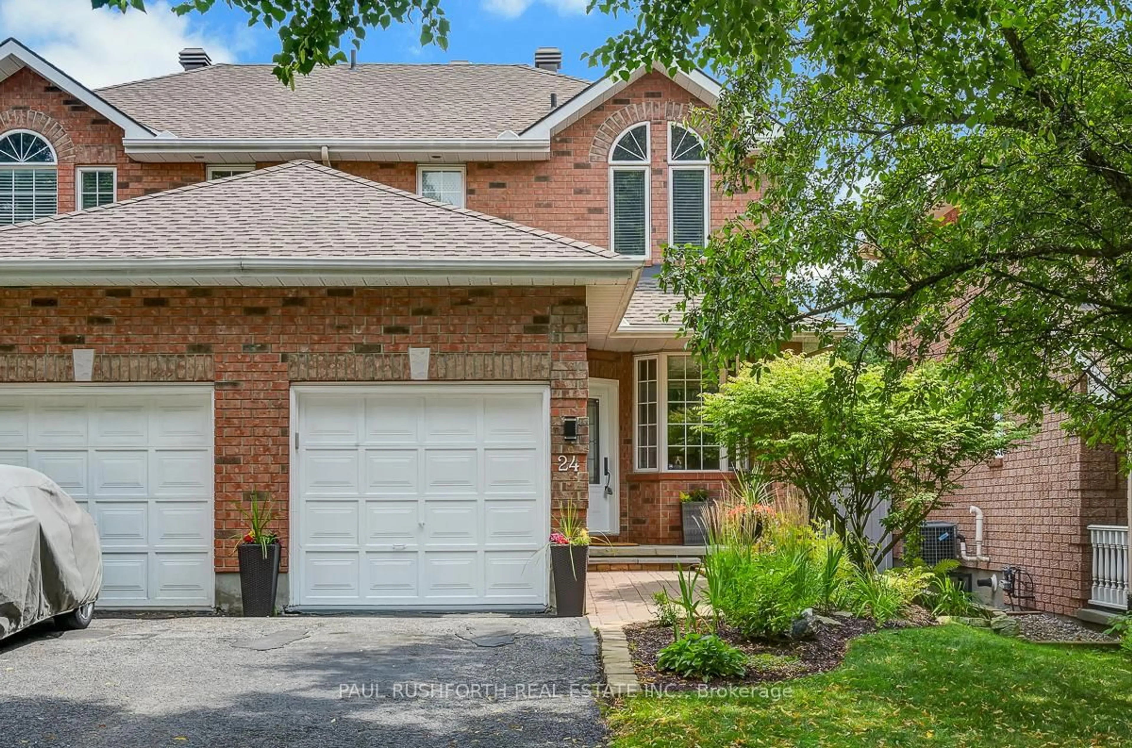 Home with brick exterior material, street for 24 Highmont Crt, Ottawa Ontario K2T 1B2