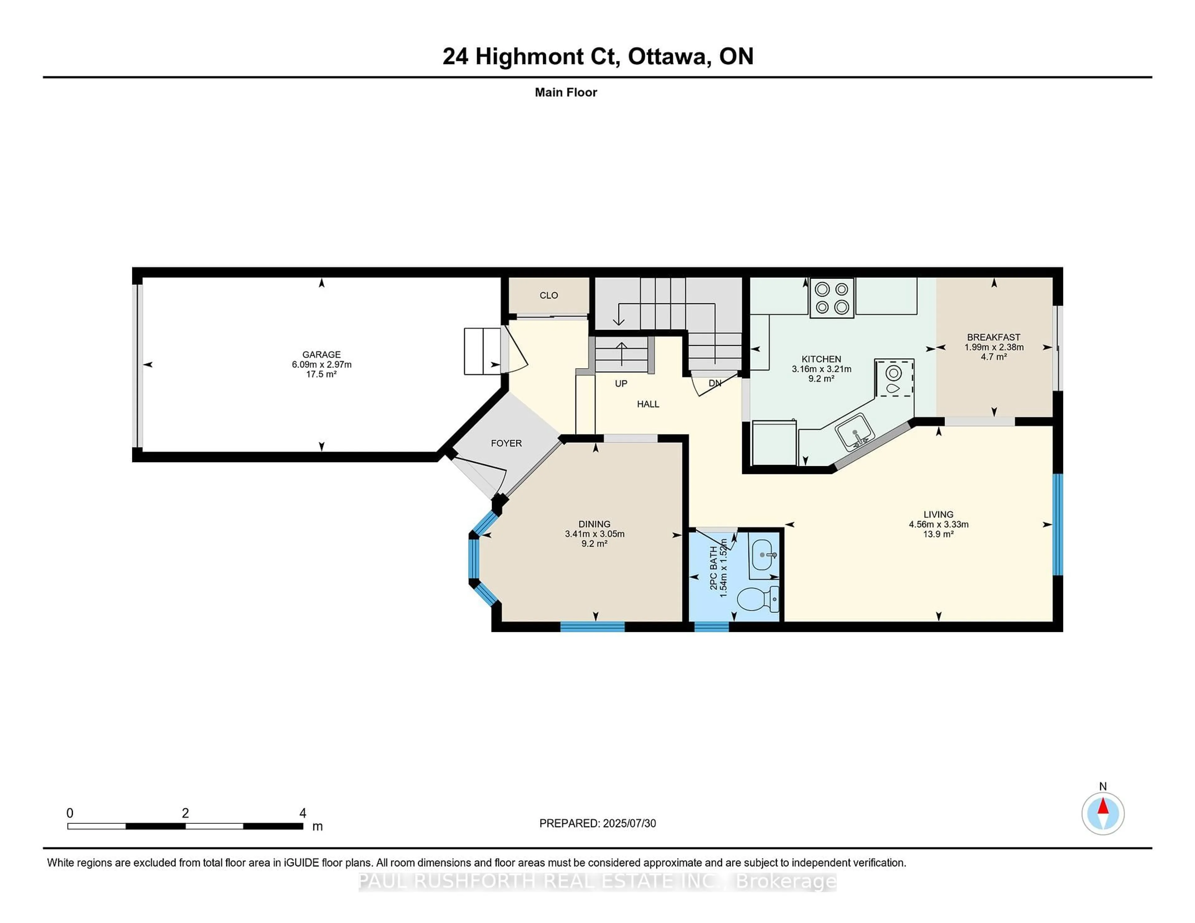 Floor plan for 24 Highmont Crt, Ottawa Ontario K2T 1B2