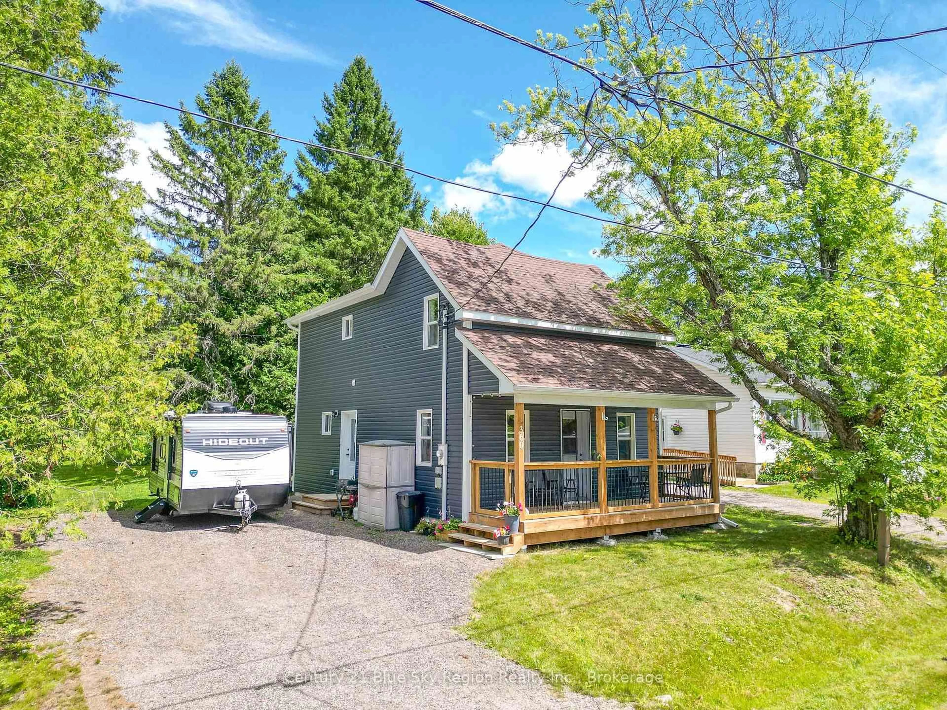 A pic from outside/outdoor area/front of a property/back of a property/a pic from drone, unknown for 360 Spetz Ave, Powassan Ontario P0H 1Z0