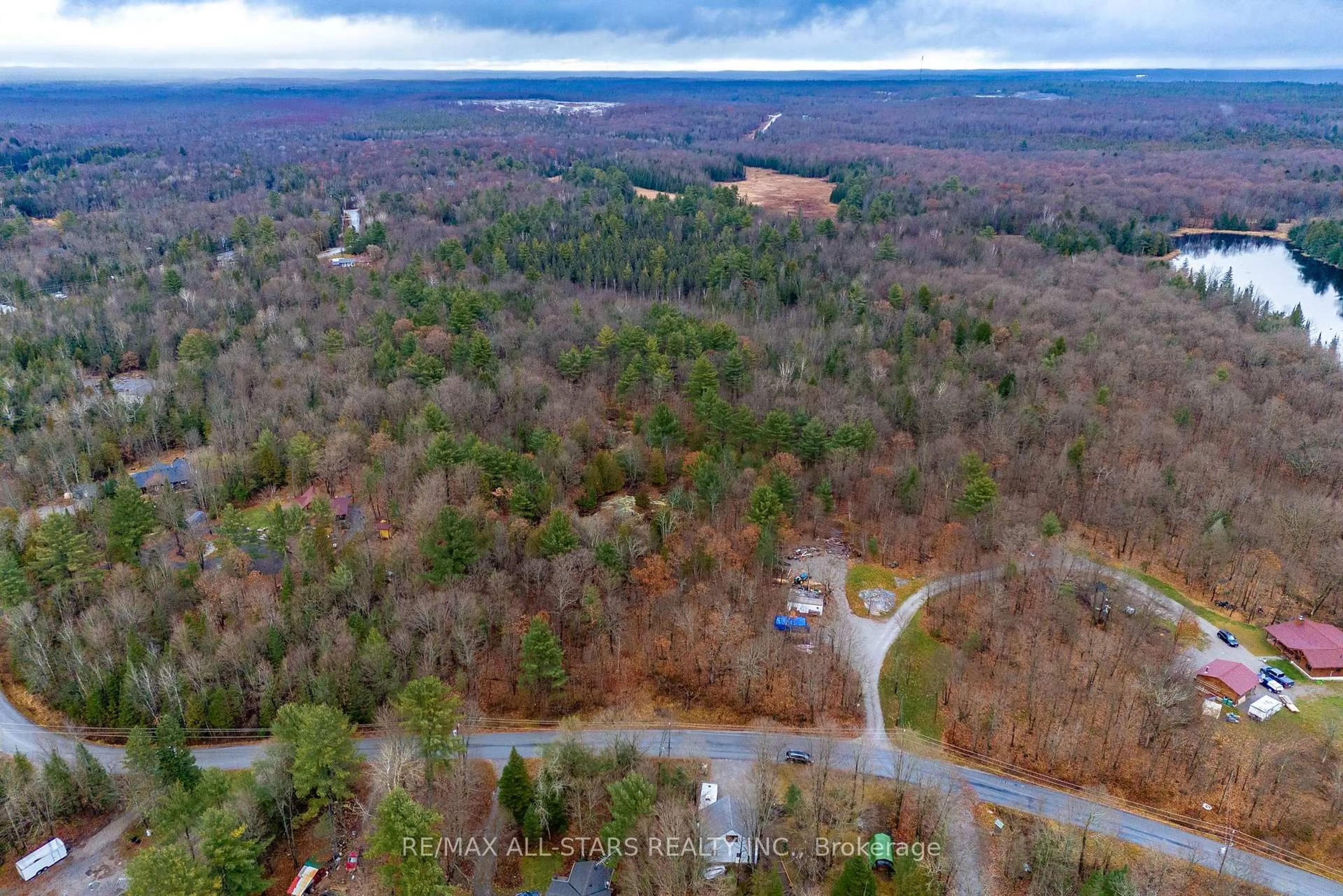 A pic from outside/outdoor area/front of a property/back of a property/a pic from drone, forest/trees view for Lot 0 Edwina Dr, Trent Lakes Ontario K0M 1A0