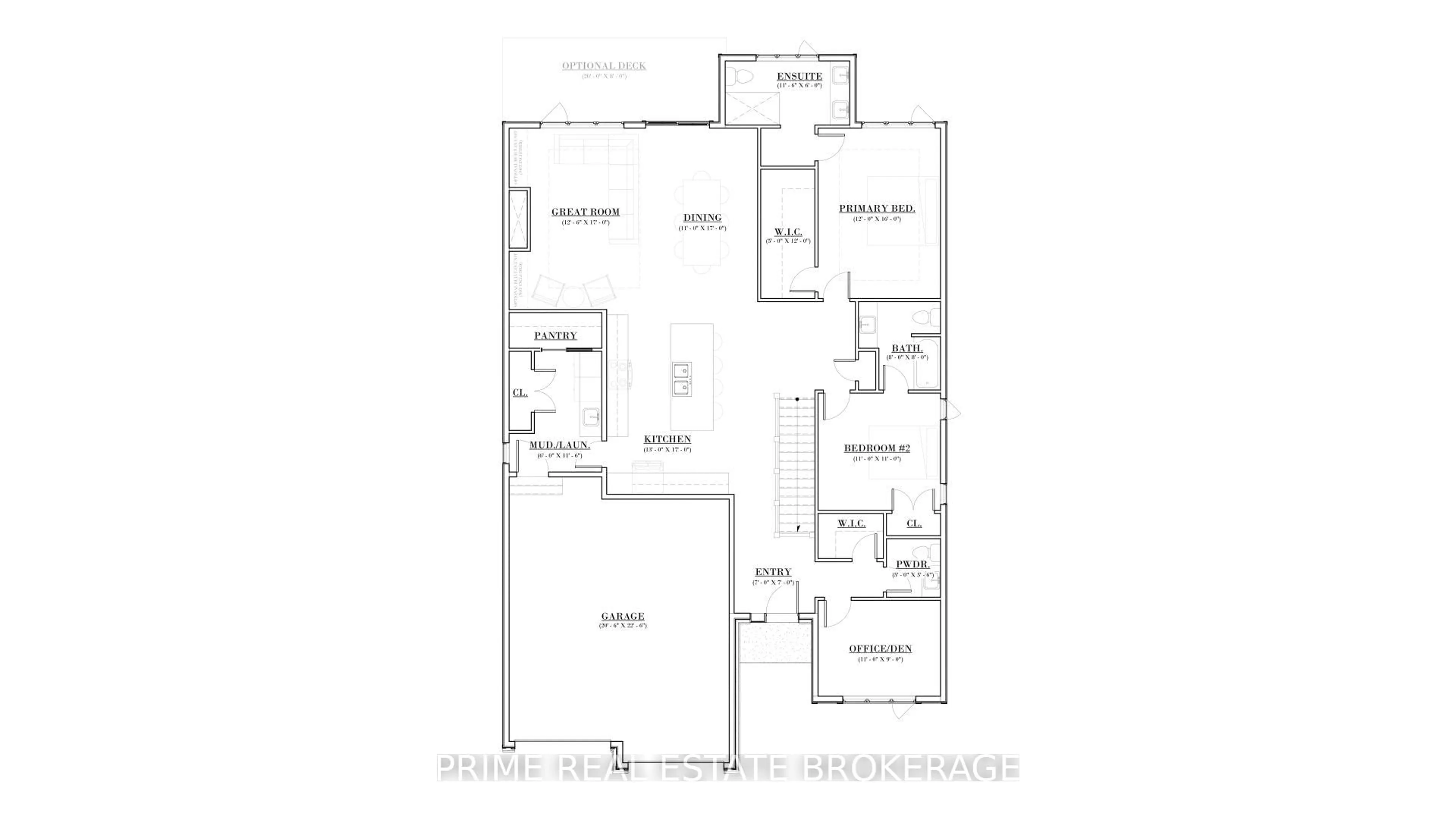 Floor plan for LOT 68 FALLINGBROOK Cres, London South Ontario N6P 1H5