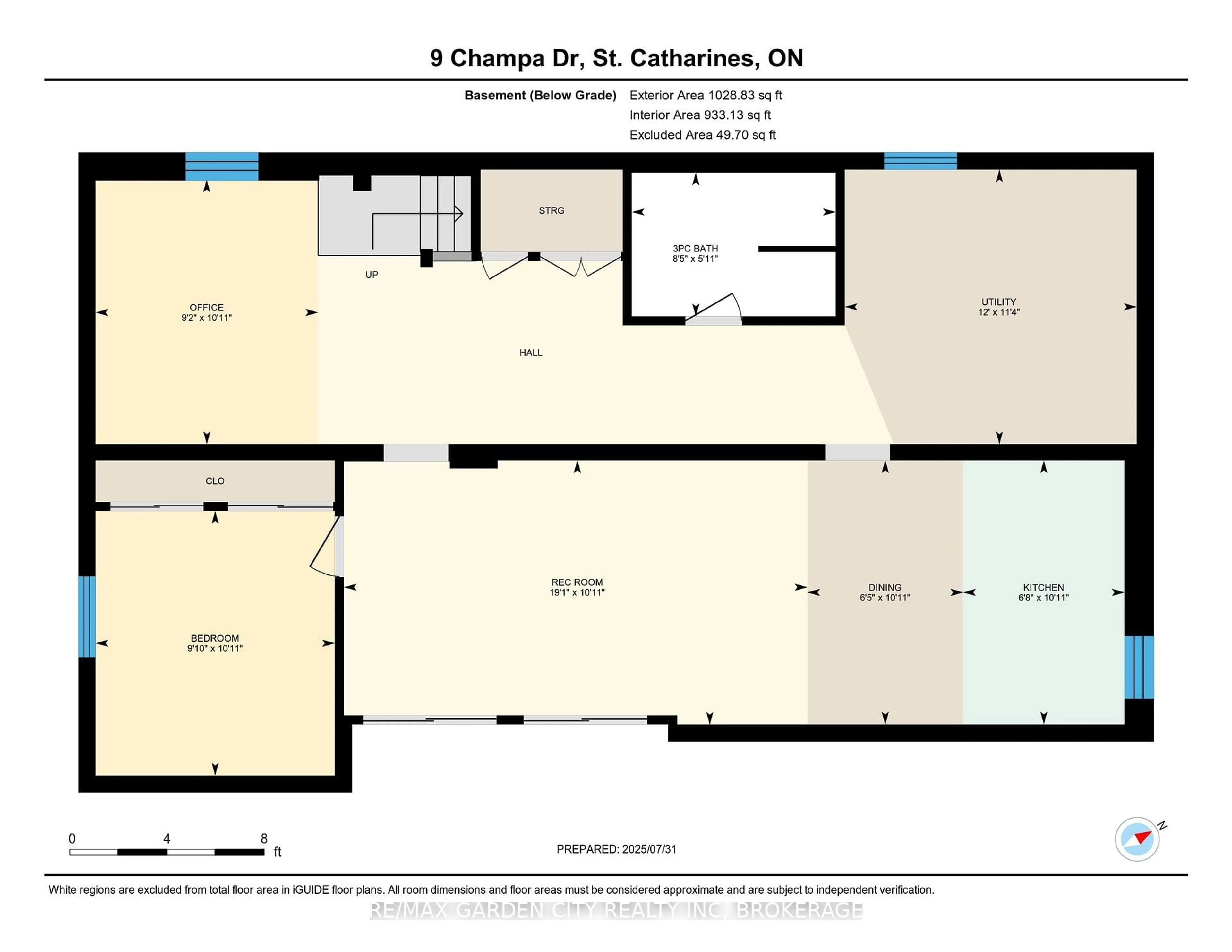 Floor plan for 9 Champa Dr, St. Catharines Ontario L2M 3K1