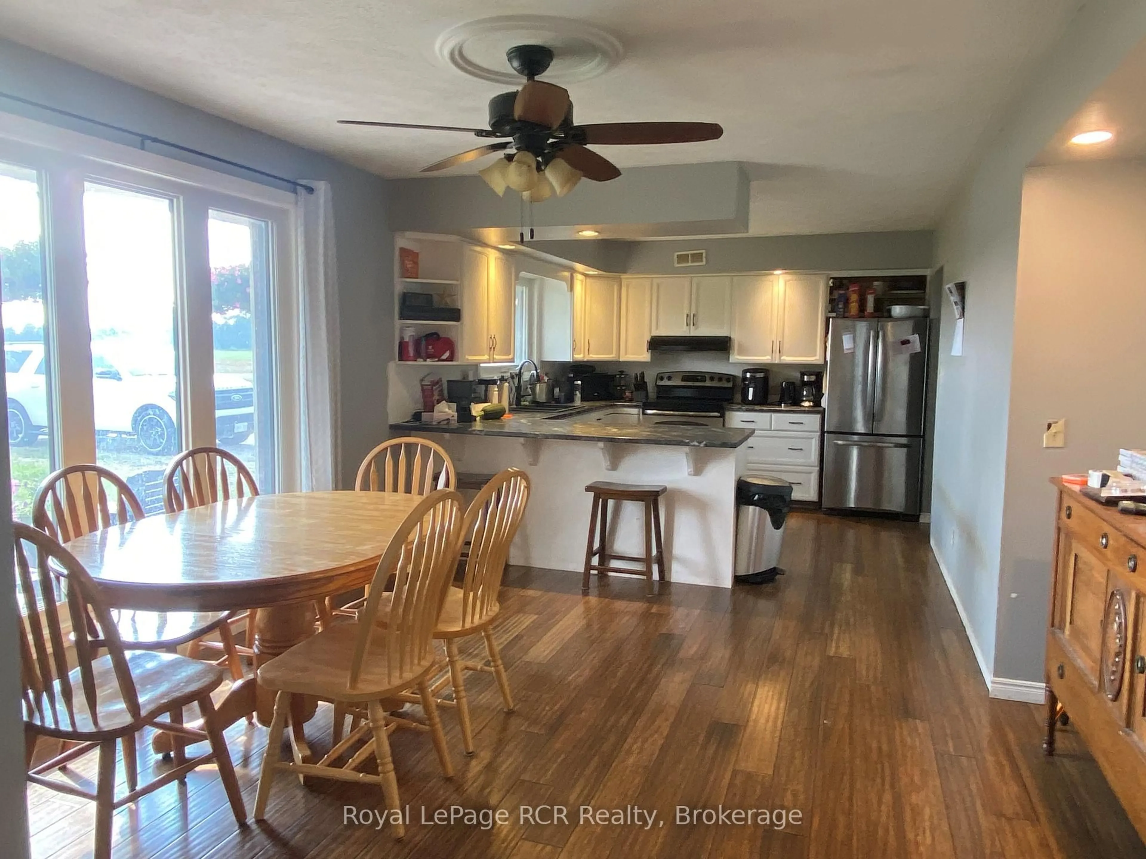 Open concept kitchen, wood/laminate floor for 472421 Southgate Sdrd 47, Southgate Ontario N0G 2A0