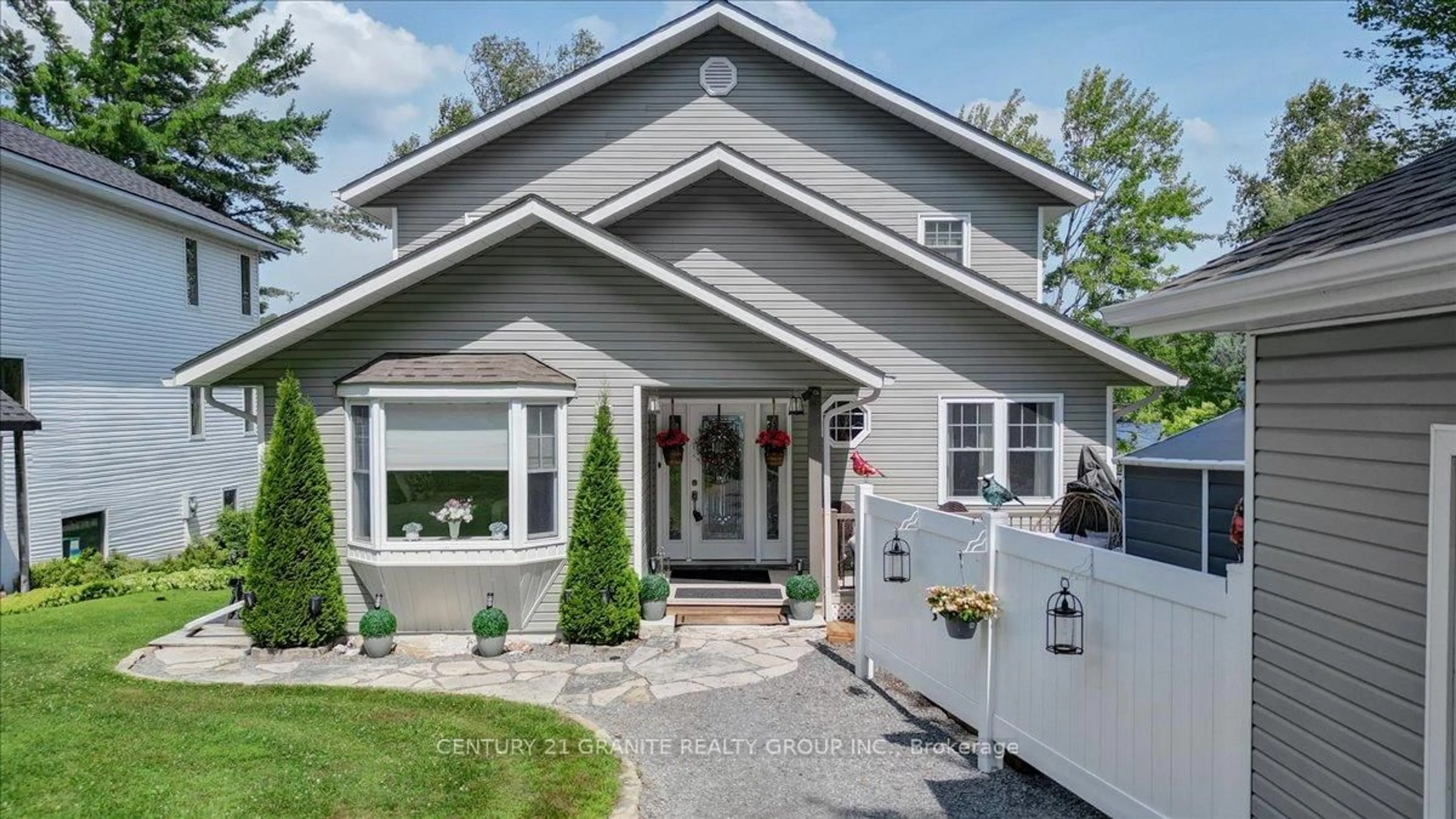 Home with vinyl exterior material, street for 183 Fell Rd, Bancroft Ontario K0L 1C0