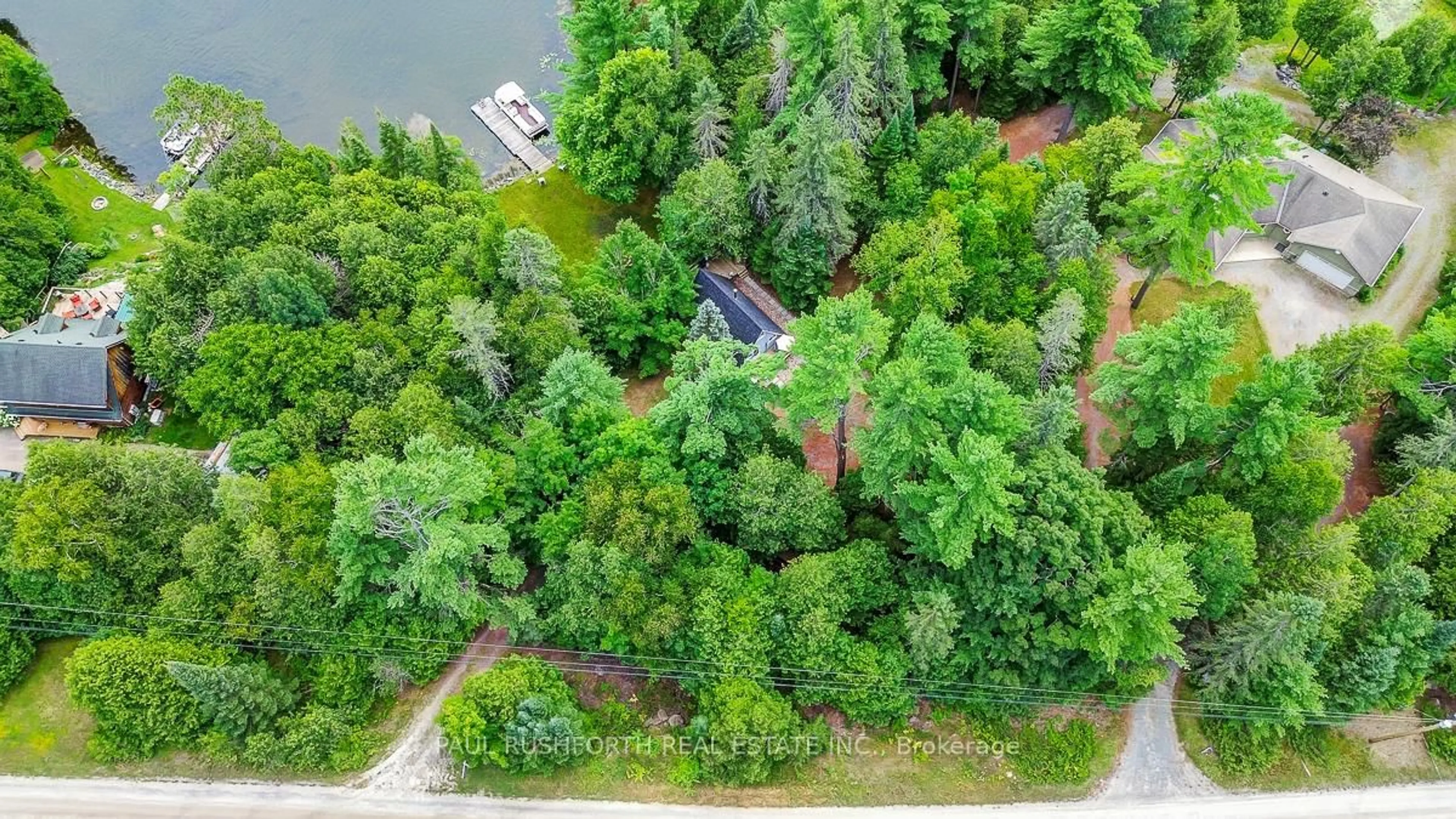 A pic from outside/outdoor area/front of a property/back of a property/a pic from drone, water/lake/river/ocean view for 1459 Peneshula Rd, White Lake Ontario K0A 3L0