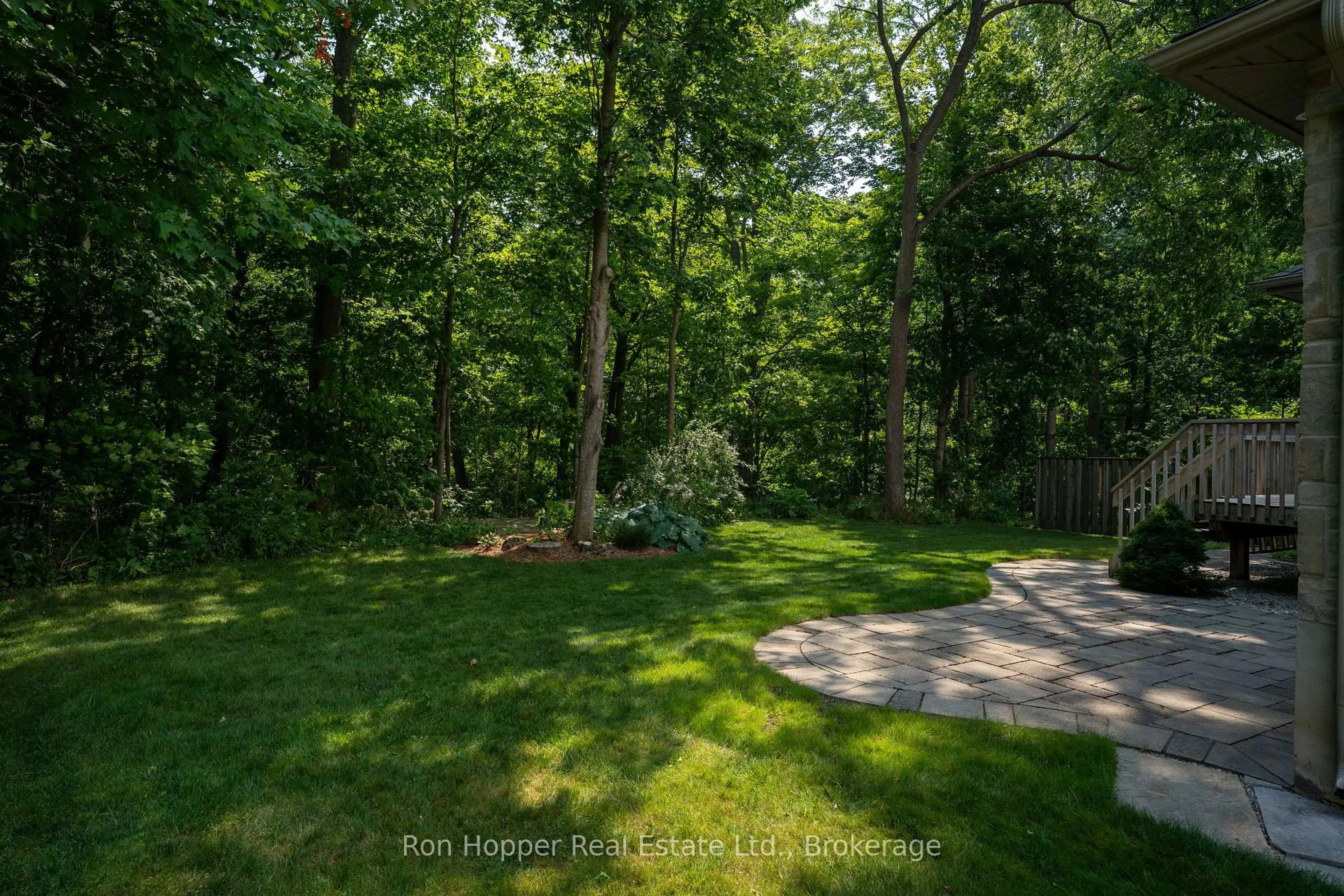 Patio, forest/trees view for 217 2nd St, Owen Sound Ontario N4K 0A6
