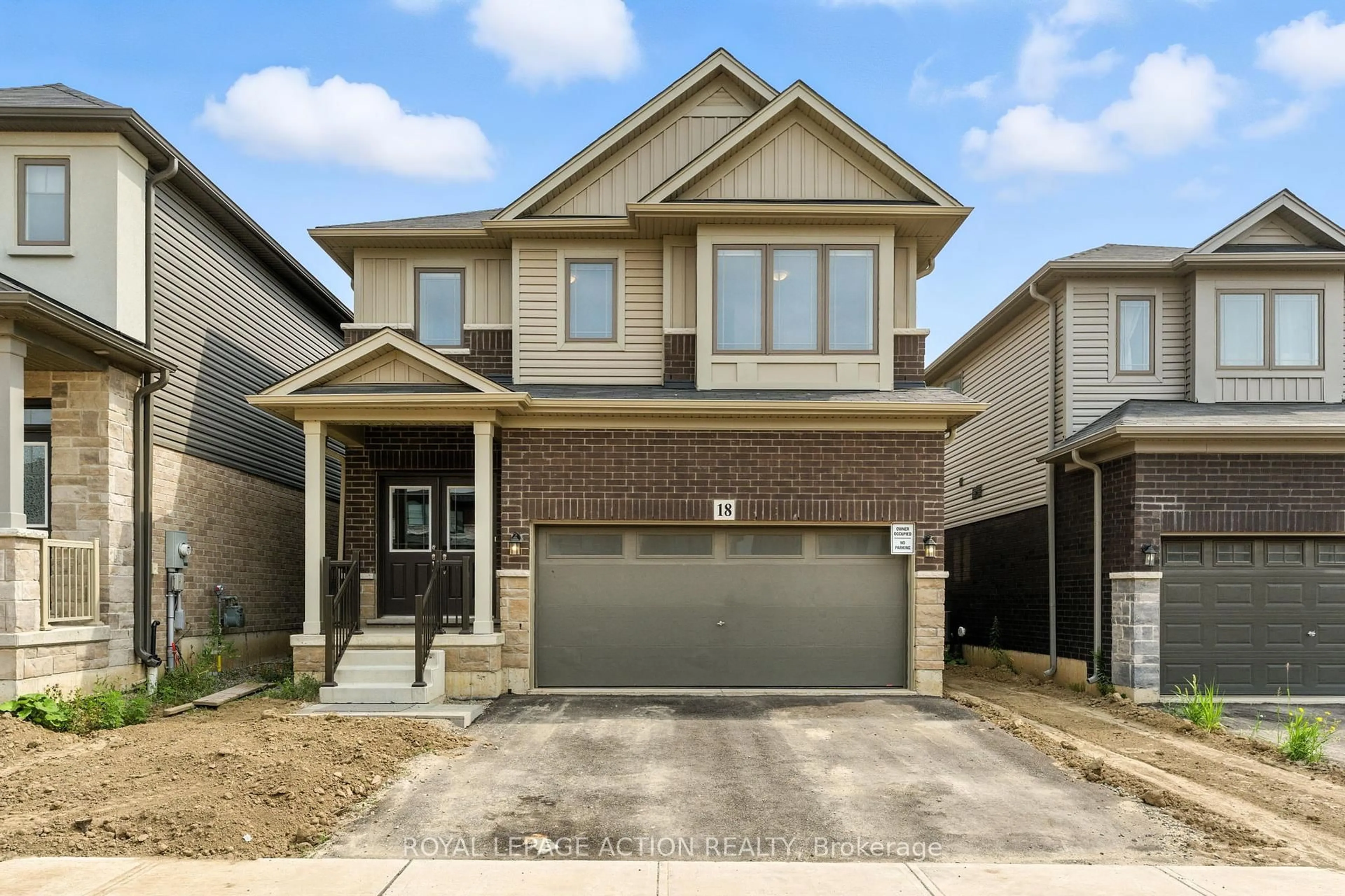 Home with brick exterior material, street for 18 Holder Dr, Brantford Ontario N3T 0V1