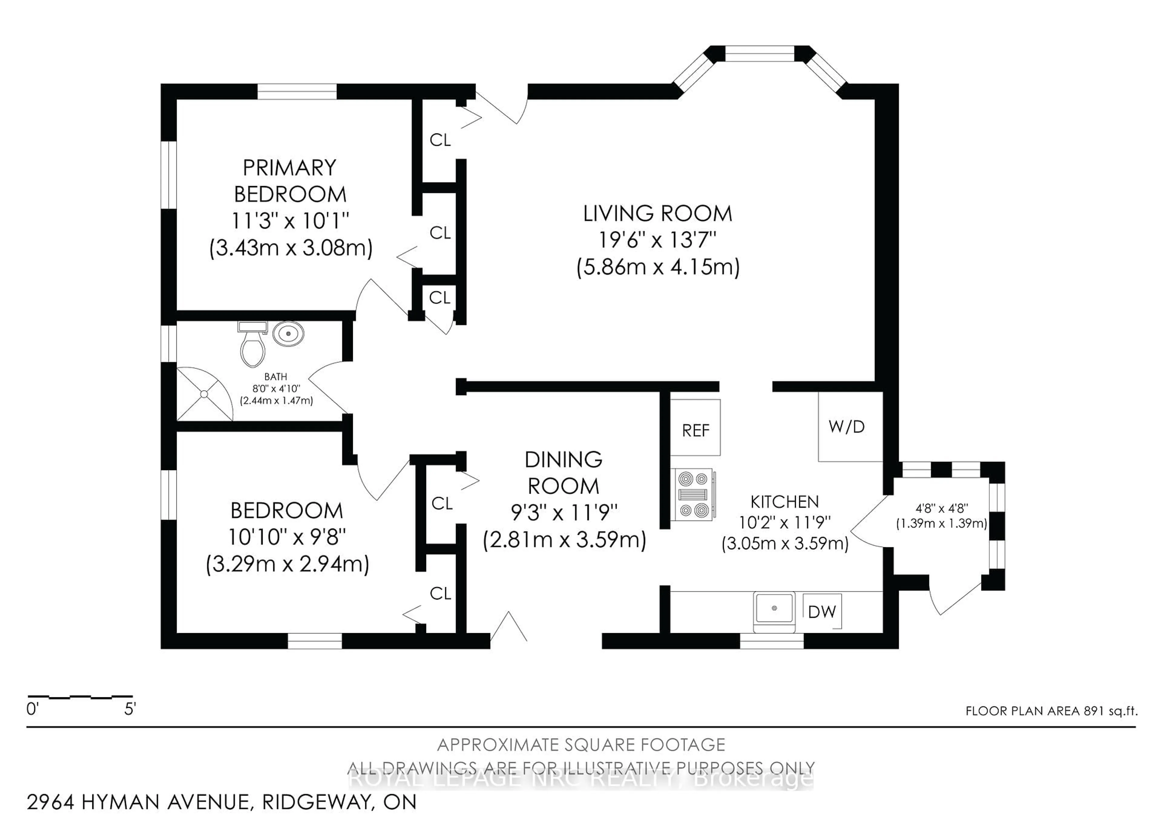 Floor plan for 2964 Hyman Ave, Fort Erie Ontario L0S 1N0