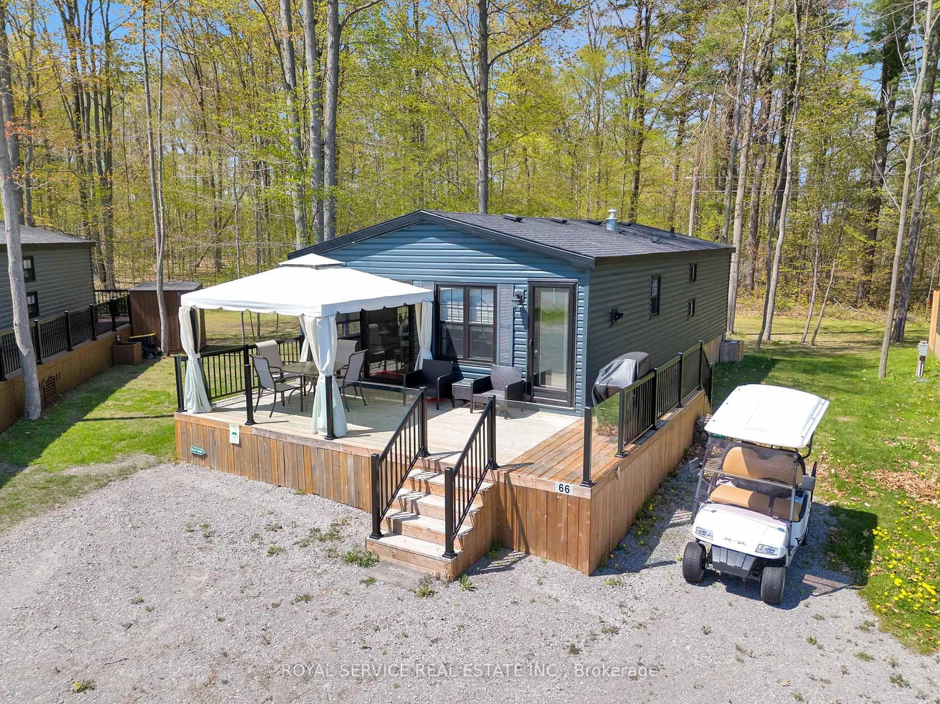 A pic from outside/outdoor area/front of a property/back of a property/a pic from drone, unknown for 1235 Villiers Line #66CH, Otonabee-South Monaghan Ontario K0L 2G0