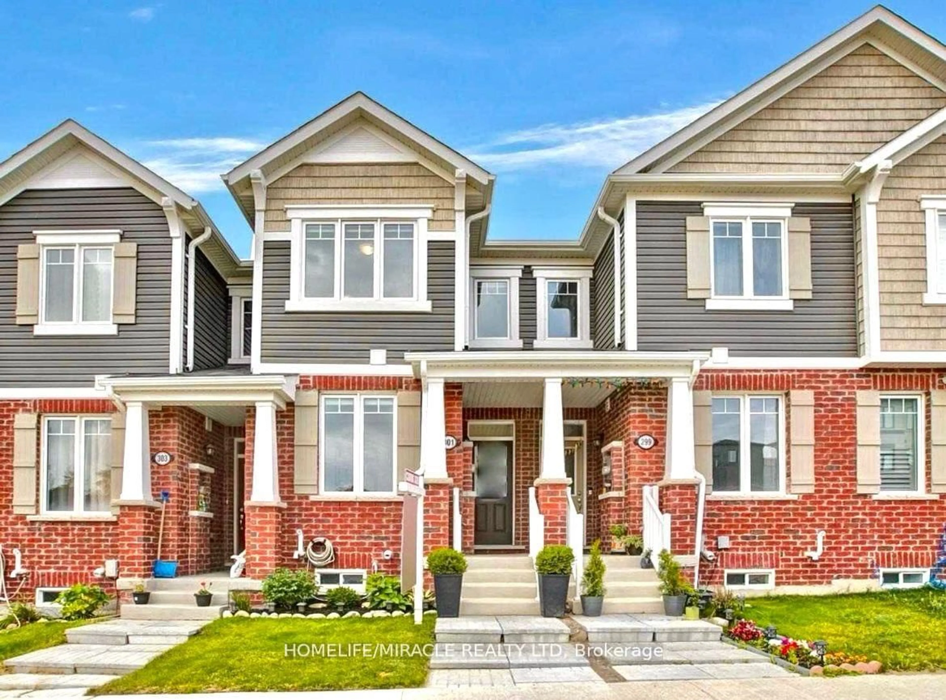 Home with brick exterior material, street for 301 Equestrian Way, Cambridge Ontario N3E 0C7