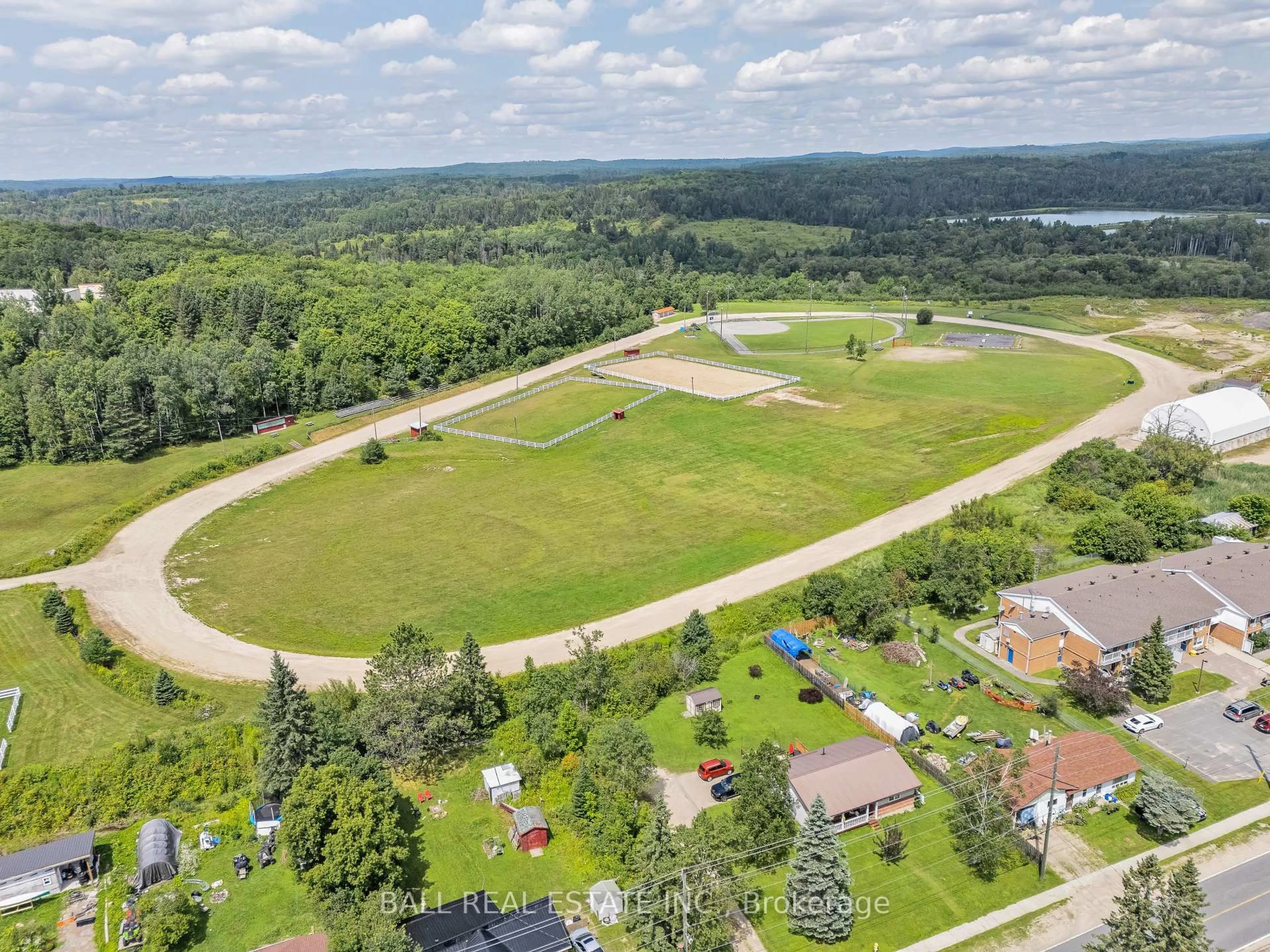 A pic from outside/outdoor area/front of a property/back of a property/a pic from drone, water/lake/river/ocean view for 230 Yonge St, Burk's Falls Ontario P0A 1C0