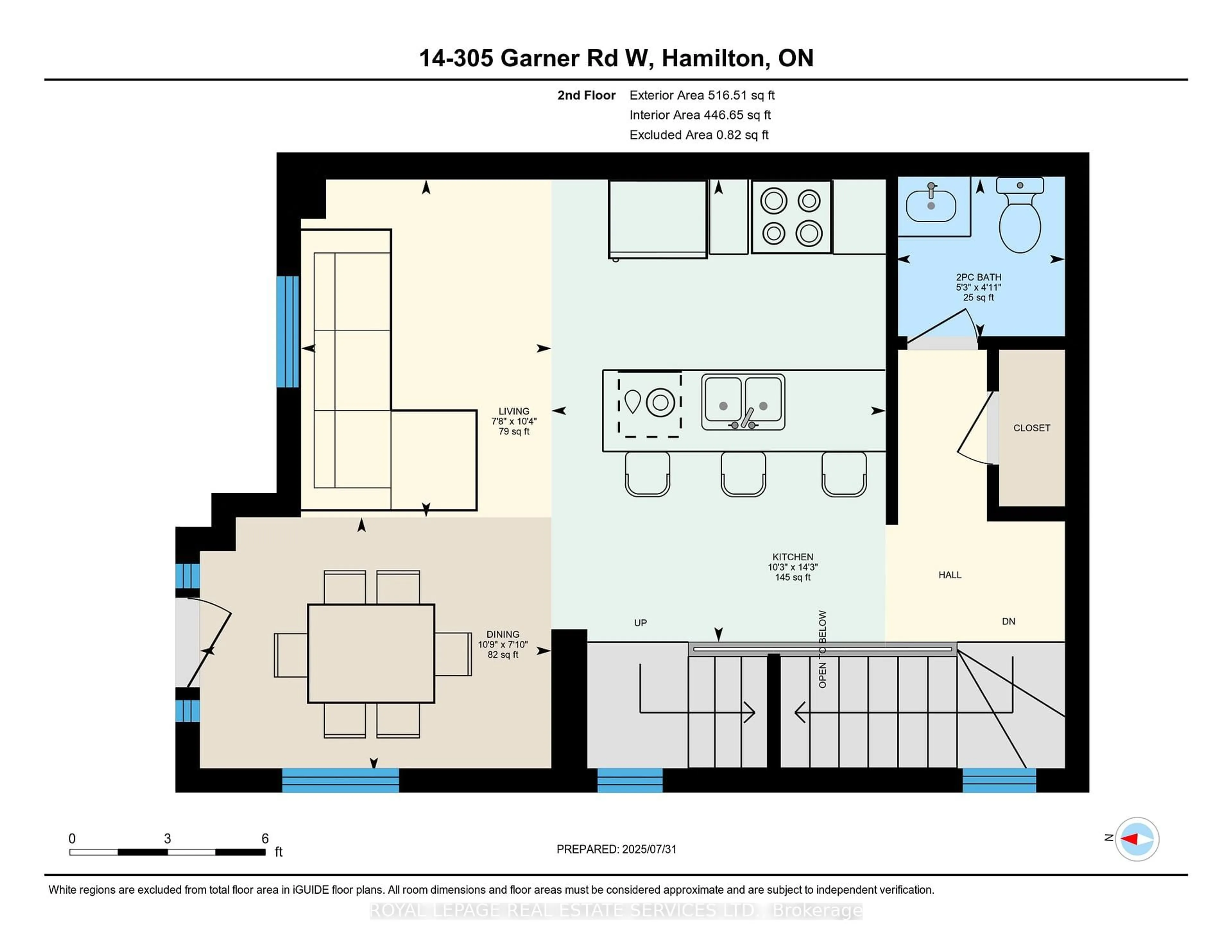 Floor plan for 305 Garner Rd #14, Hamilton Ontario L9G 3K9