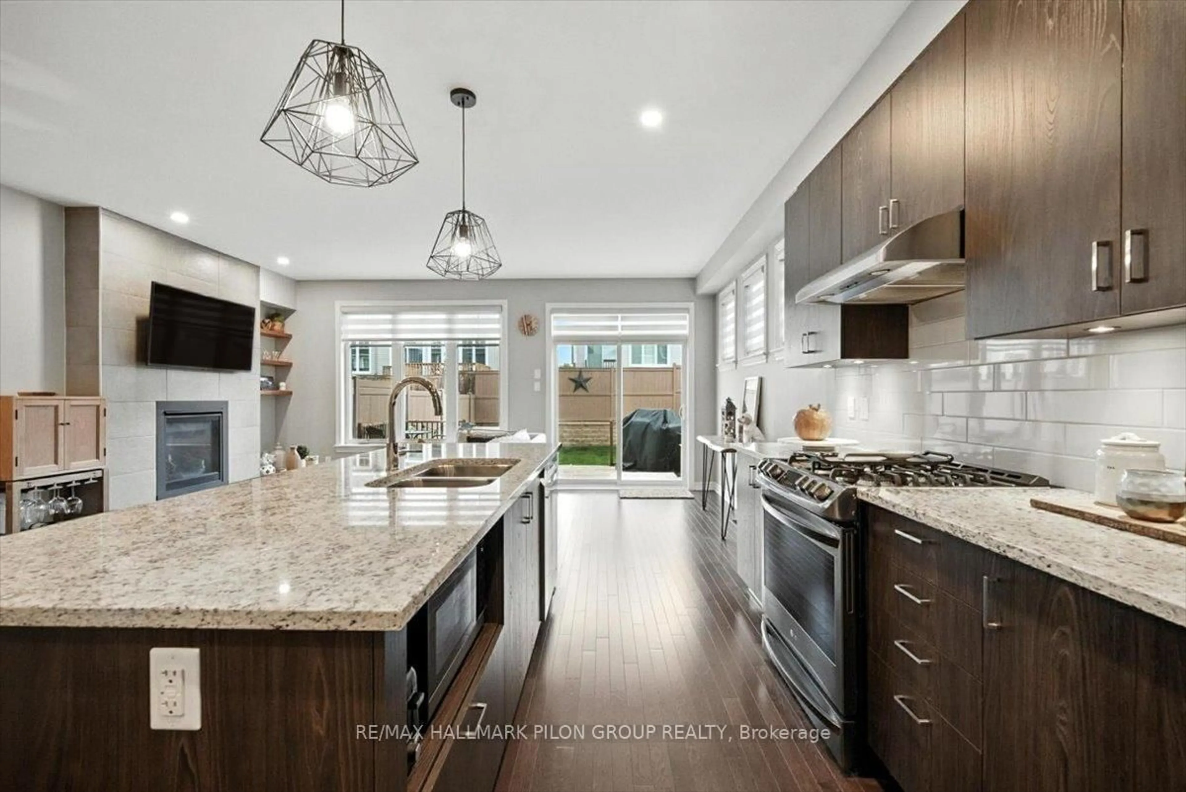 Open concept kitchen, ceramic/tile floor for 943 Geographe Terr, Orleans Ontario K4A 1J7